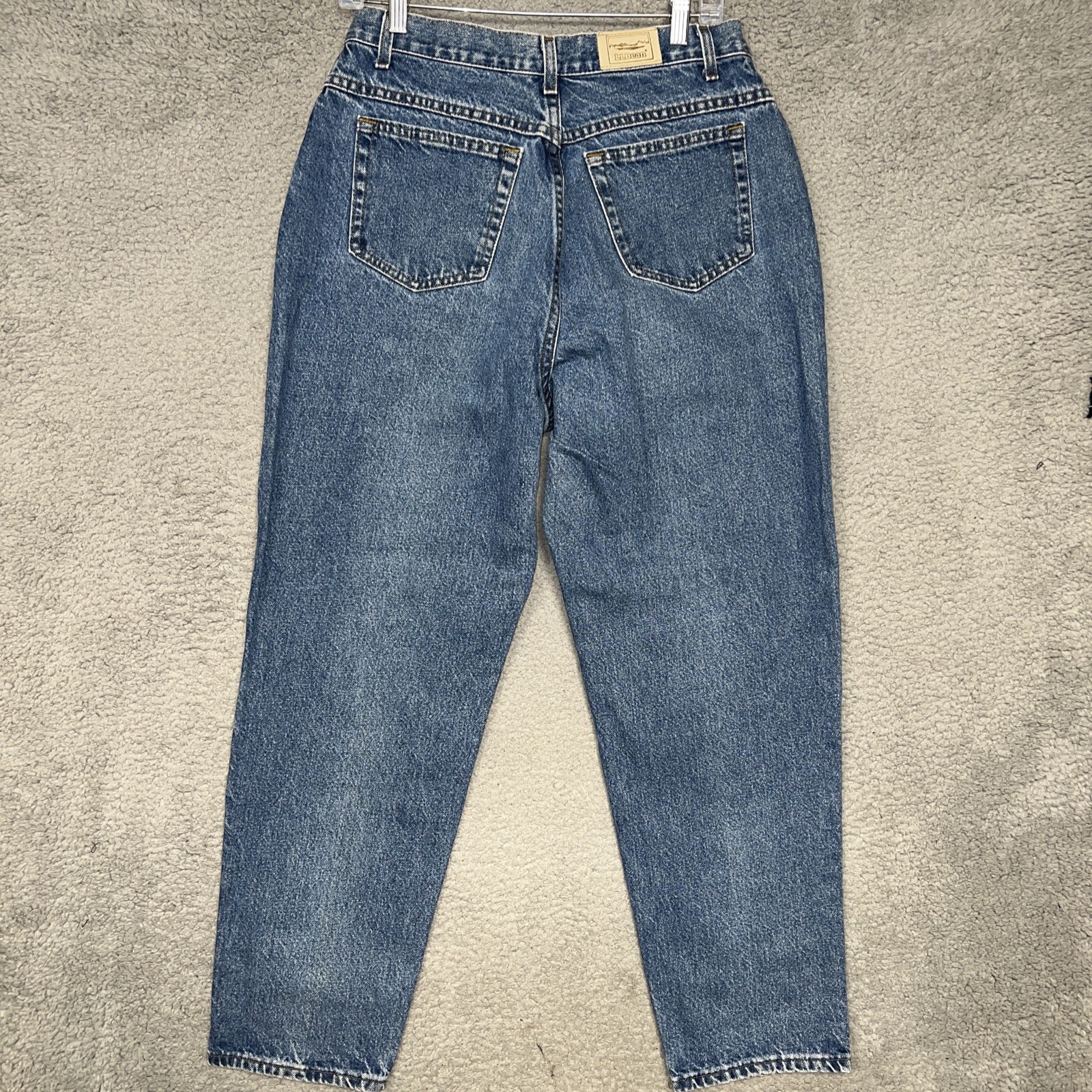 VTG LL Bean Jeans Women Sz 14 (29×28) Blue Denim Straight Leg Made In USA Pants
