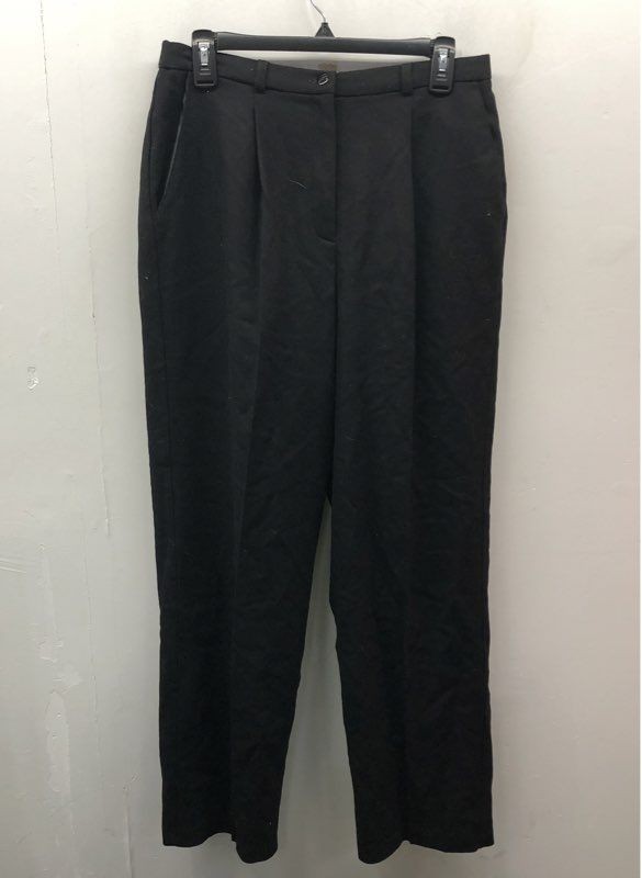 Vintage 90s Requirements Women&rsquo;s Black Wool Pleated Dress Pants NWT Sz 12