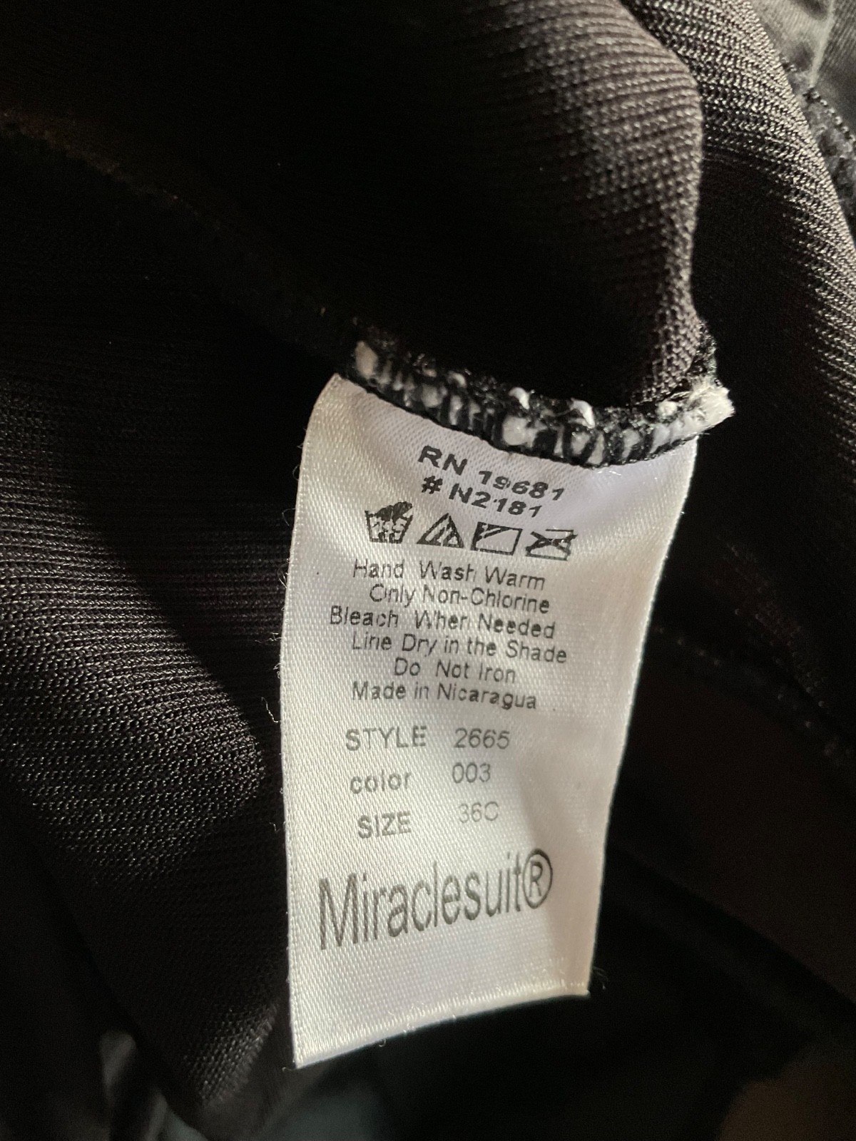 Vtg. Miraclesuit Black Strapless Girdle Corset All in One Girdle Open Gusset 36C