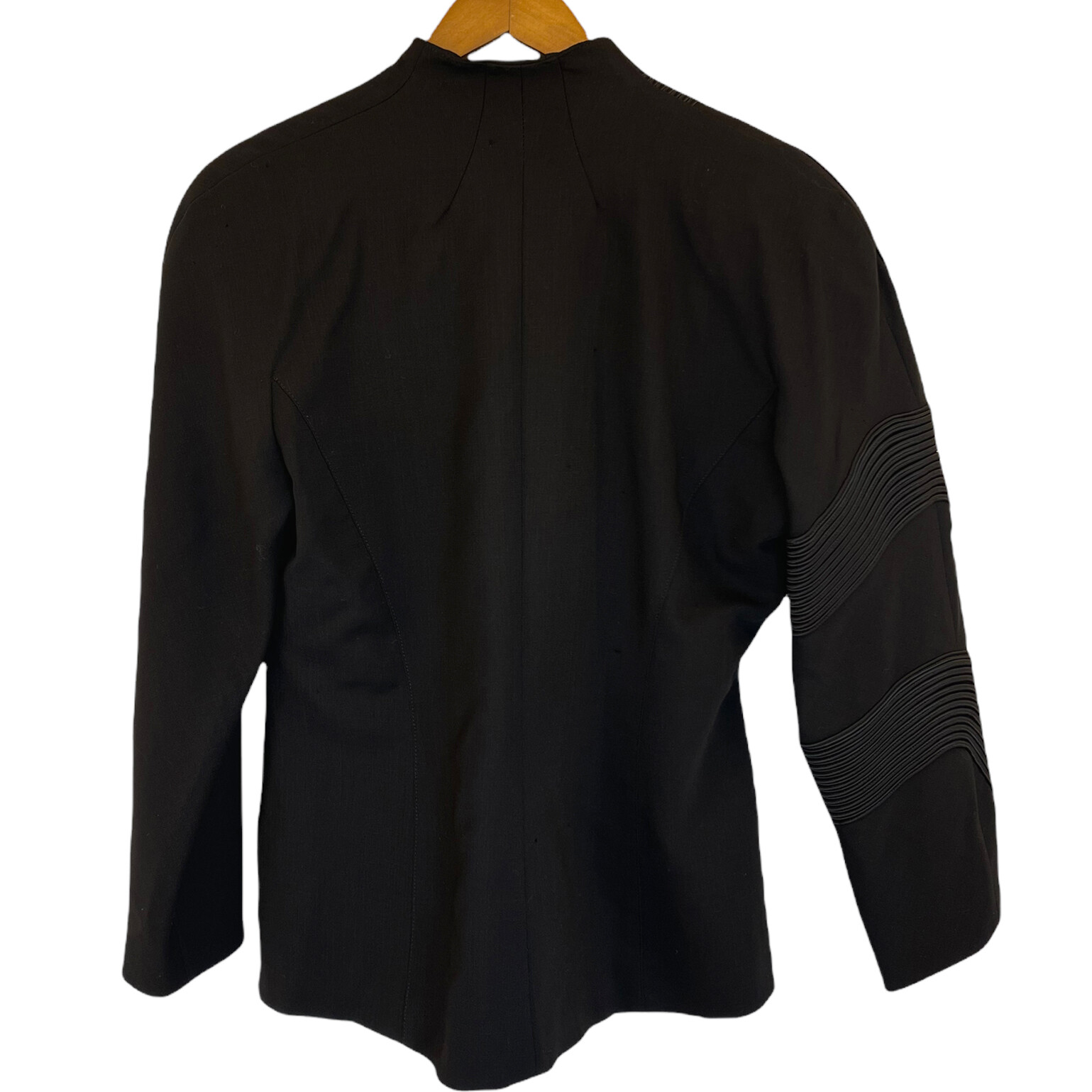 Jacques Molko Paris Jacket Womens 12 Black Vintage Avant Garde 1980s Blazer
