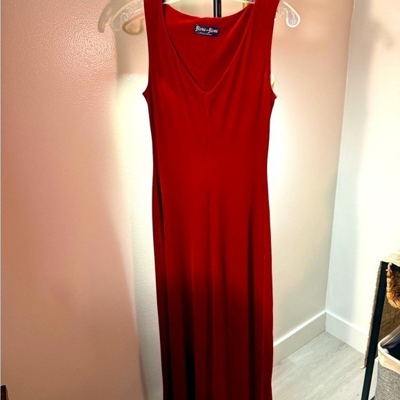 Bisou Bisou 90s Maxi vintage Y2K Vixen PLush velvet Date Dress Luxurious Small