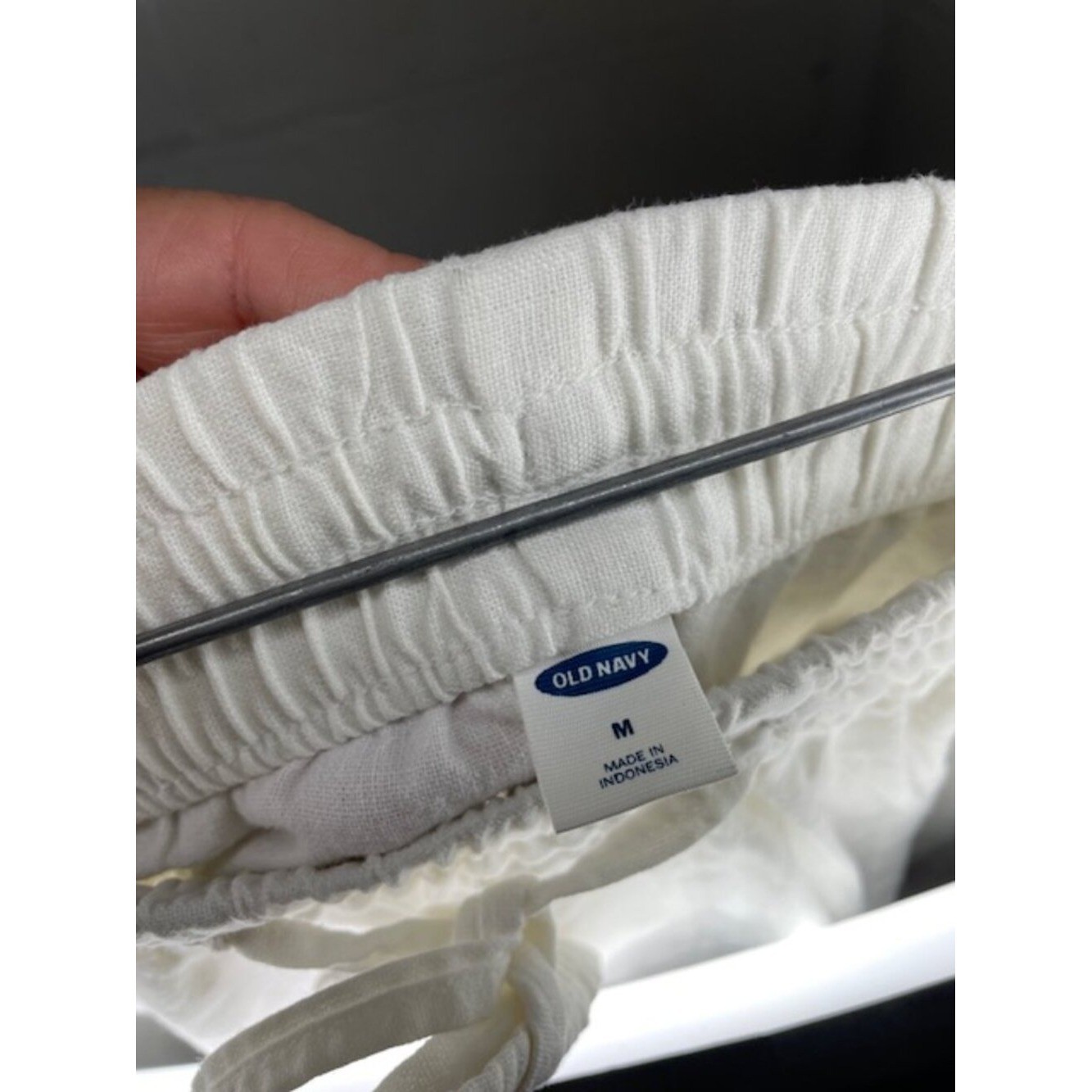 Old Navy White Linen Shorts