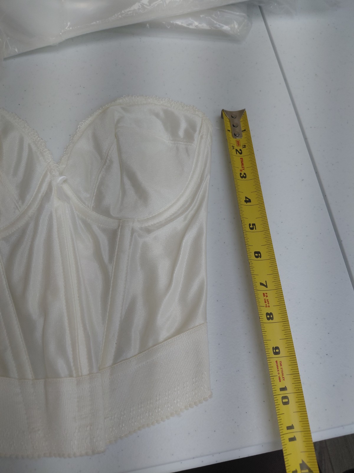 Vintage Backless By Smoothie White Corset Size 34C
