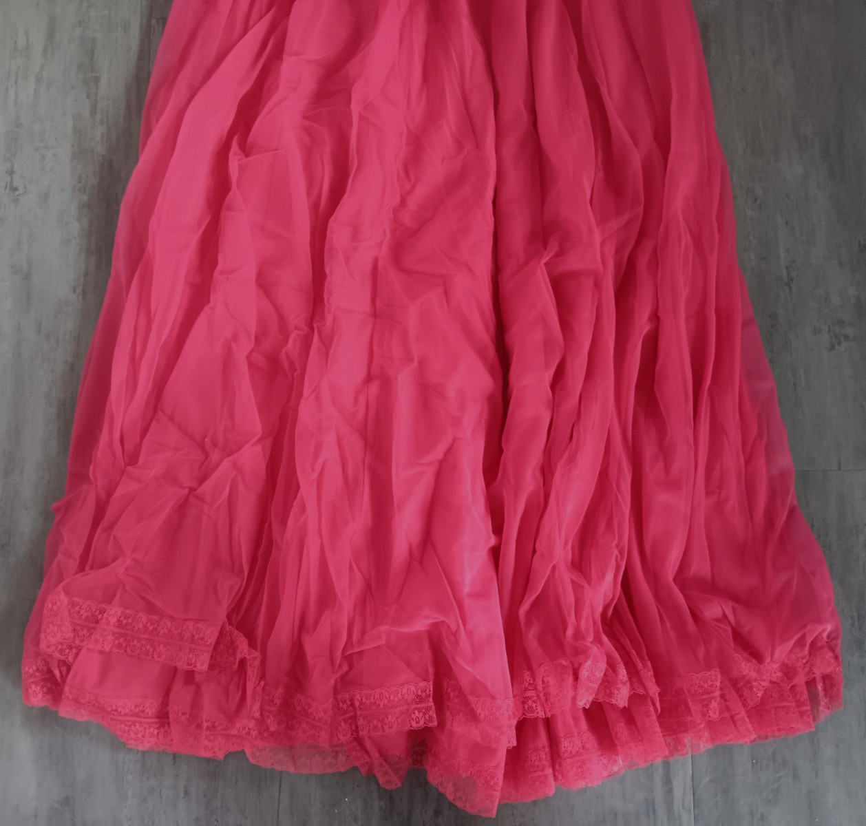 Vintage Clair Sandra by Lucie Ann Beverly Hills Gown Red/Pink Size 34