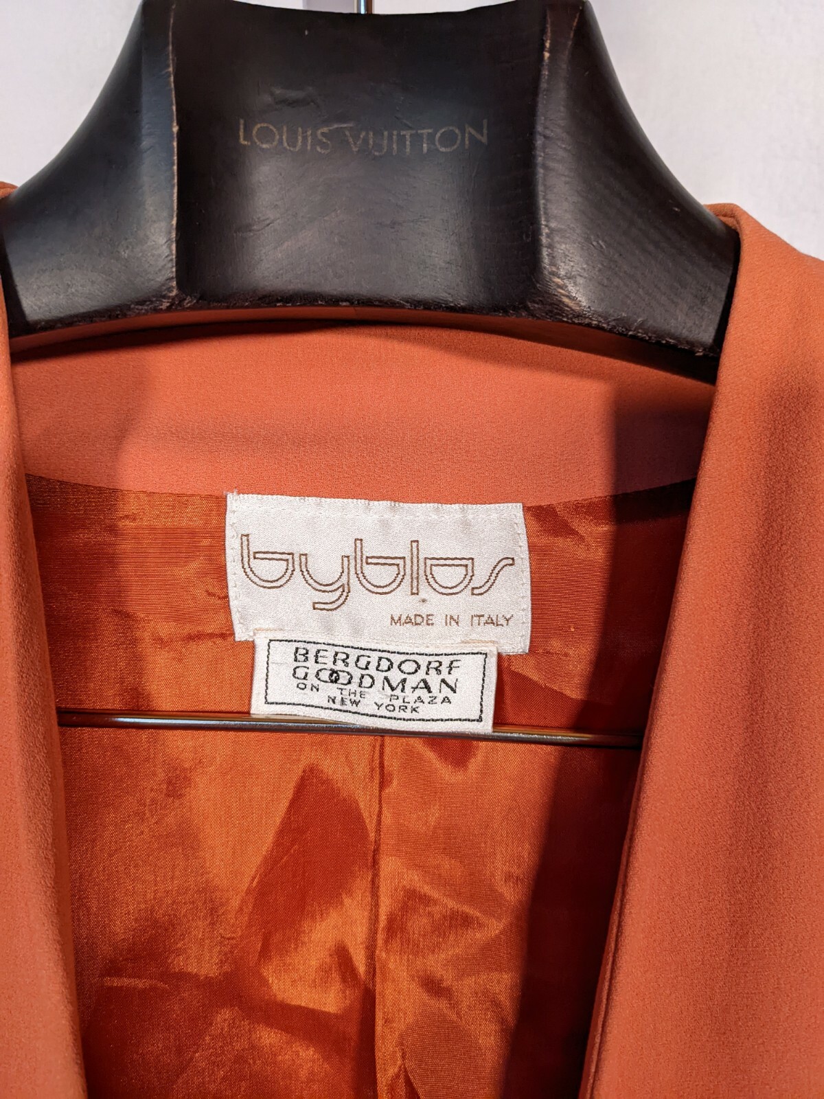 Byblos for Bergdorf Goodman Peach Open Vintage Blazer 40 Italy