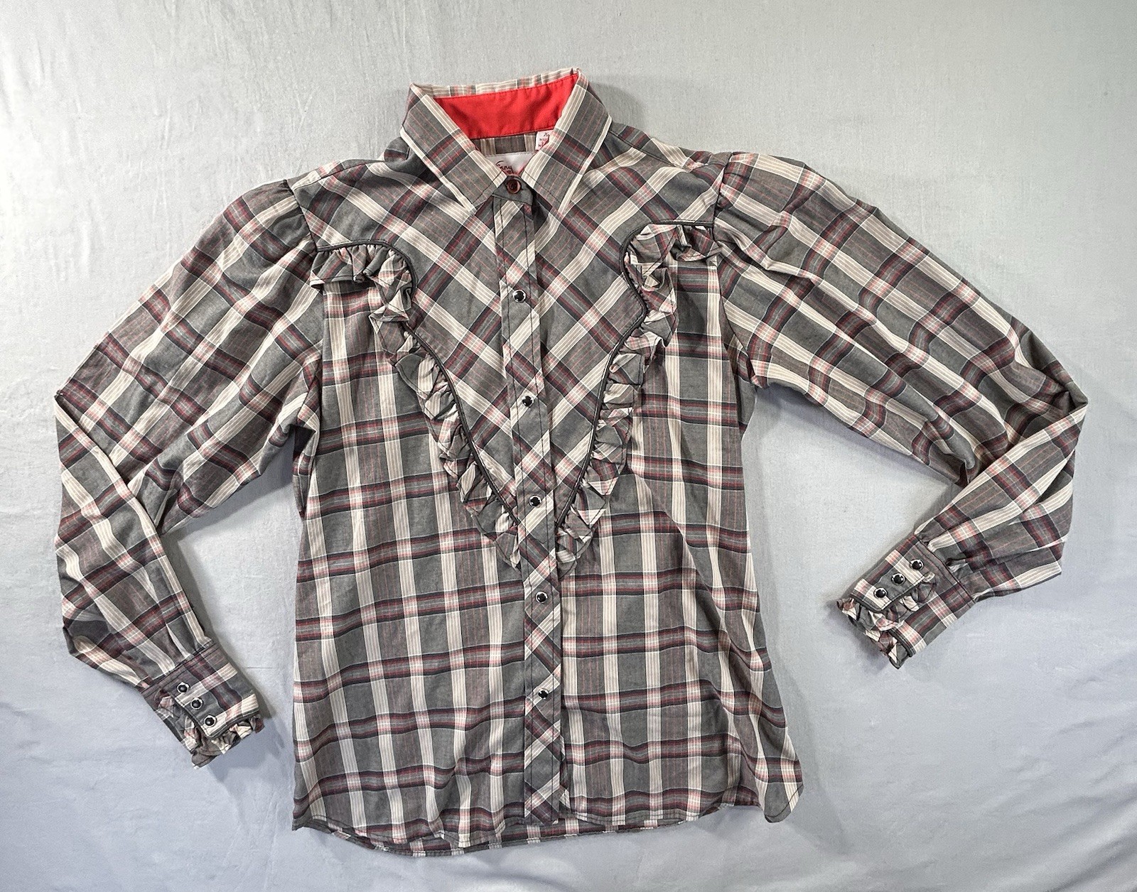 Vintage Kenny Rogers Snap Front Blouse Women’s 9/10 Fits Medium 80’s Western
