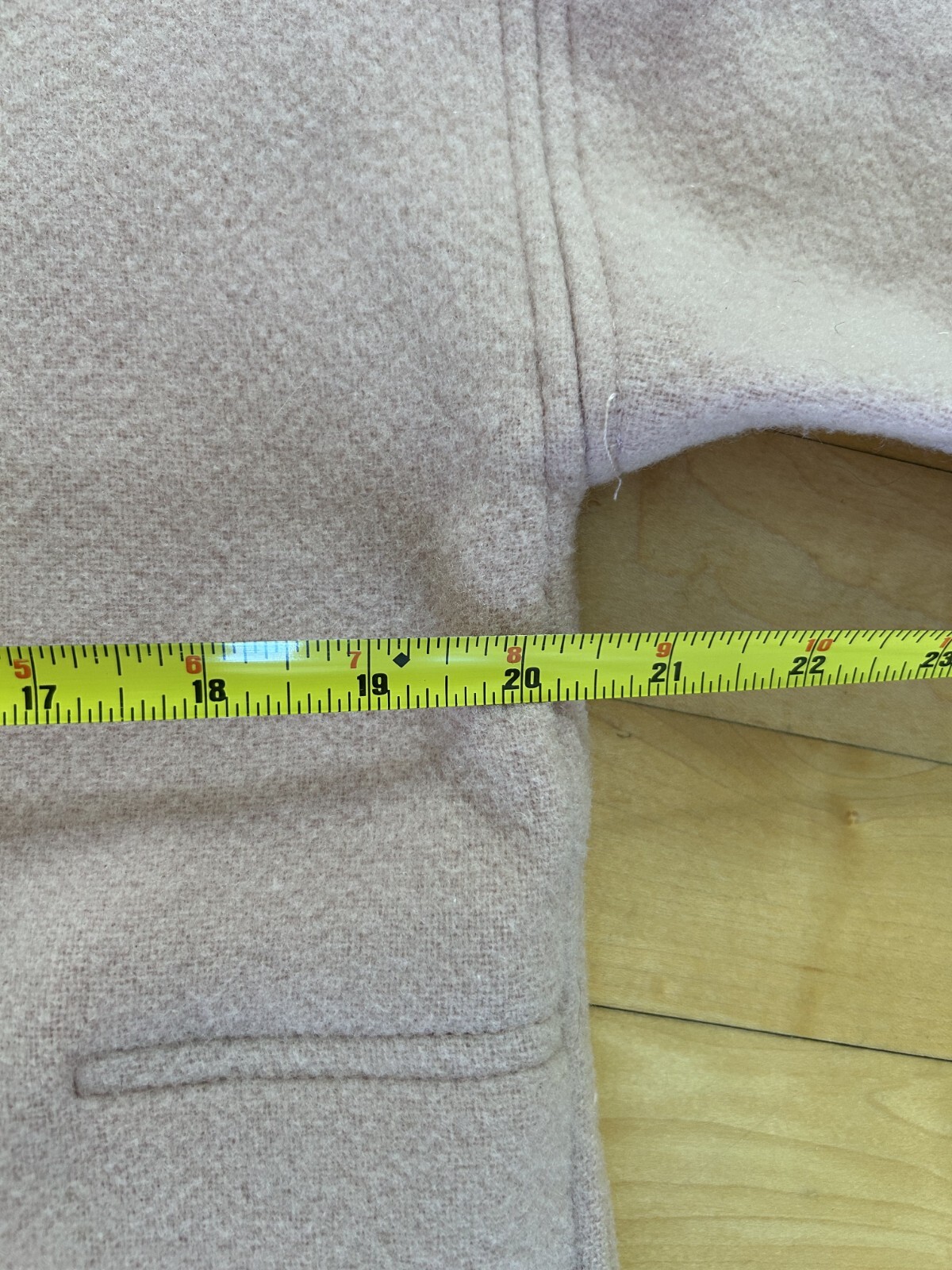 1980s Unstructured Bespoke Pink Felted Wool Coat Pockets Commes des Garcon? M/L