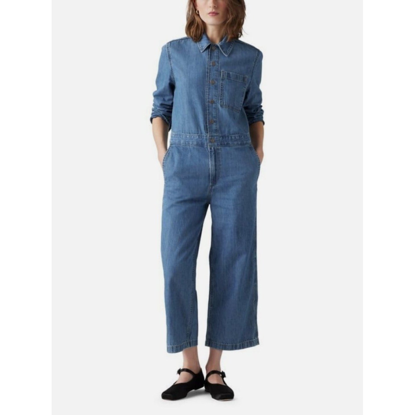 Levi&rsquo;s Women&rsquo;s Long Sleeve Heritage Jumpsuit – Playdate XS
