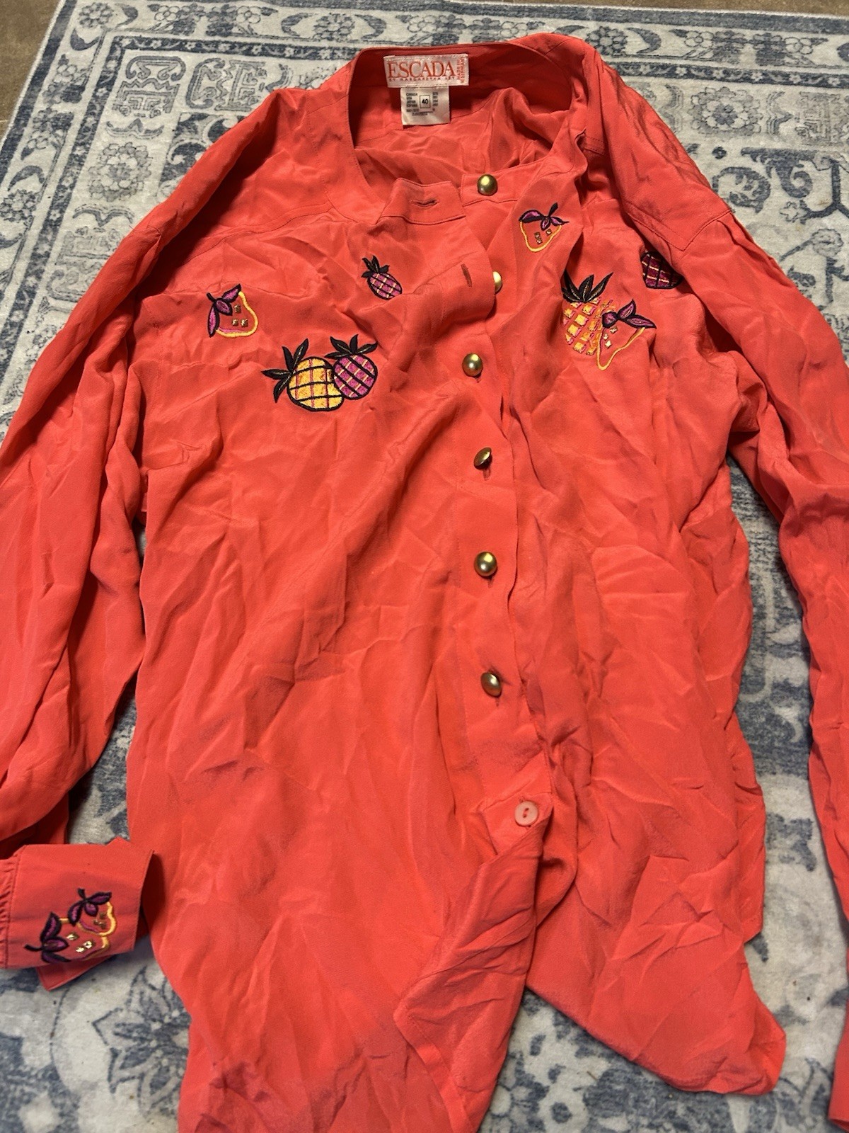 Escada Vintage Blouse Size 40
