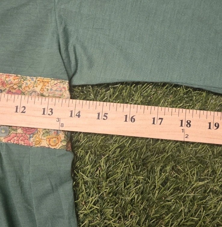 VTG 70s Mindy Malone Patchwork Prairie Maxi Dress Boho Cottagecore Bishop Sleeve