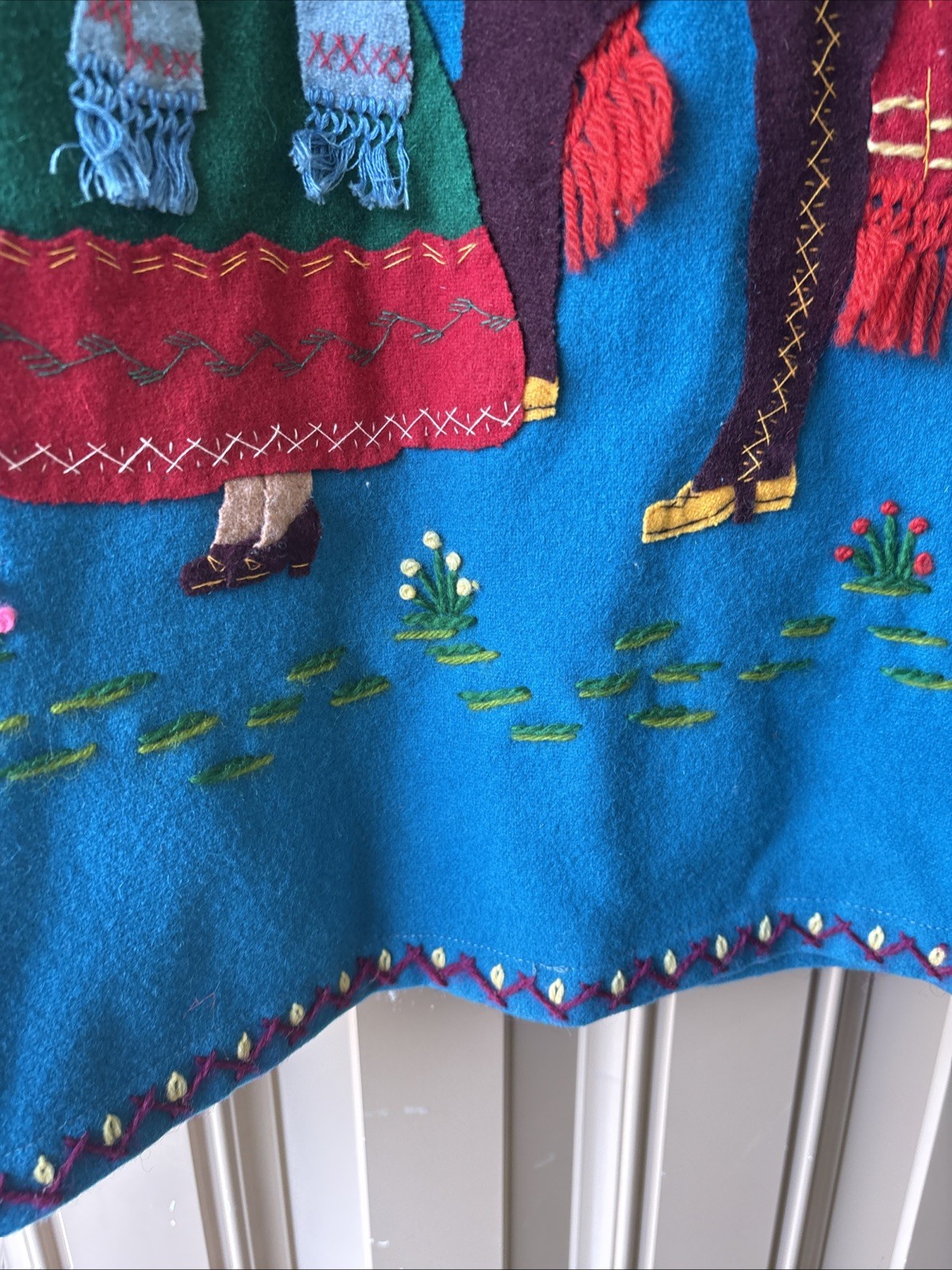 Vintage Berty 1940s-50s Embroidered Mexican Souvenir Jacket Beautiful Colors 12