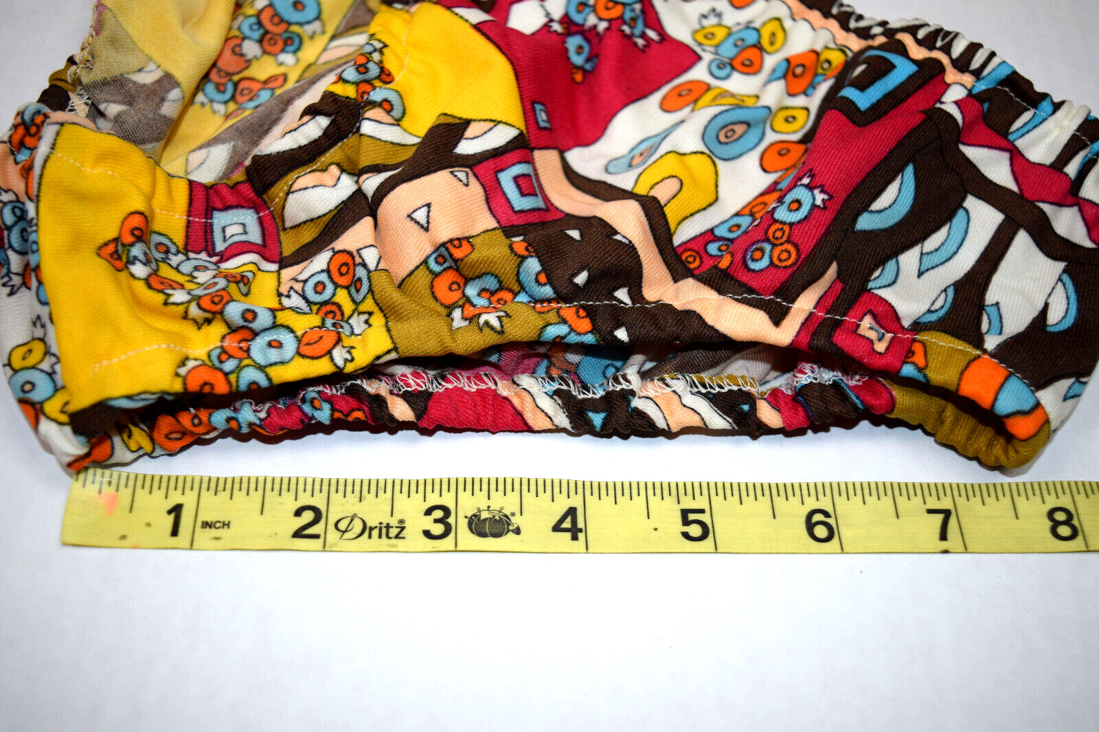 Swimsuit Bikini VTG 60s Pop Art Patchwork Bikini Sz 10 XS/S French Canadian