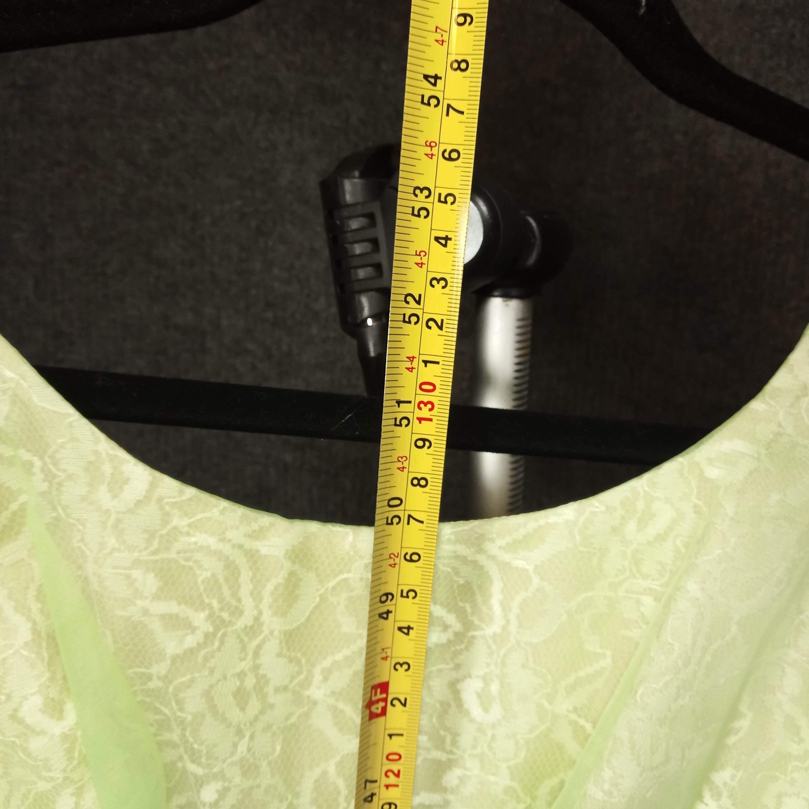1950&rsquo;s Celery Chiffon Lace Column Gown