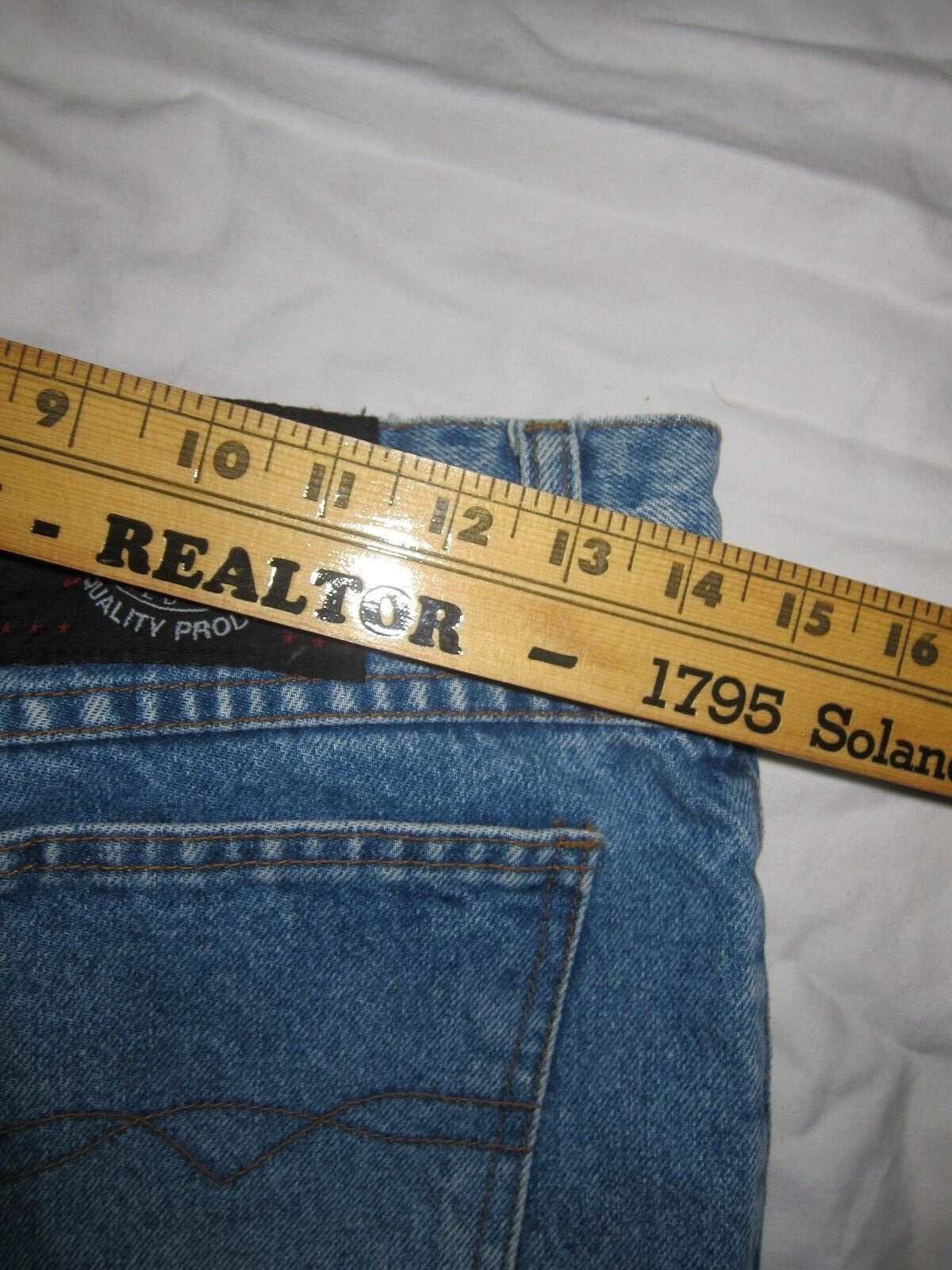 1990&rsquo;S VINTAGE blue denim LEI WOMEN&rsquo;S SHORTS SIZE 13 MADE IN THE U.S.A