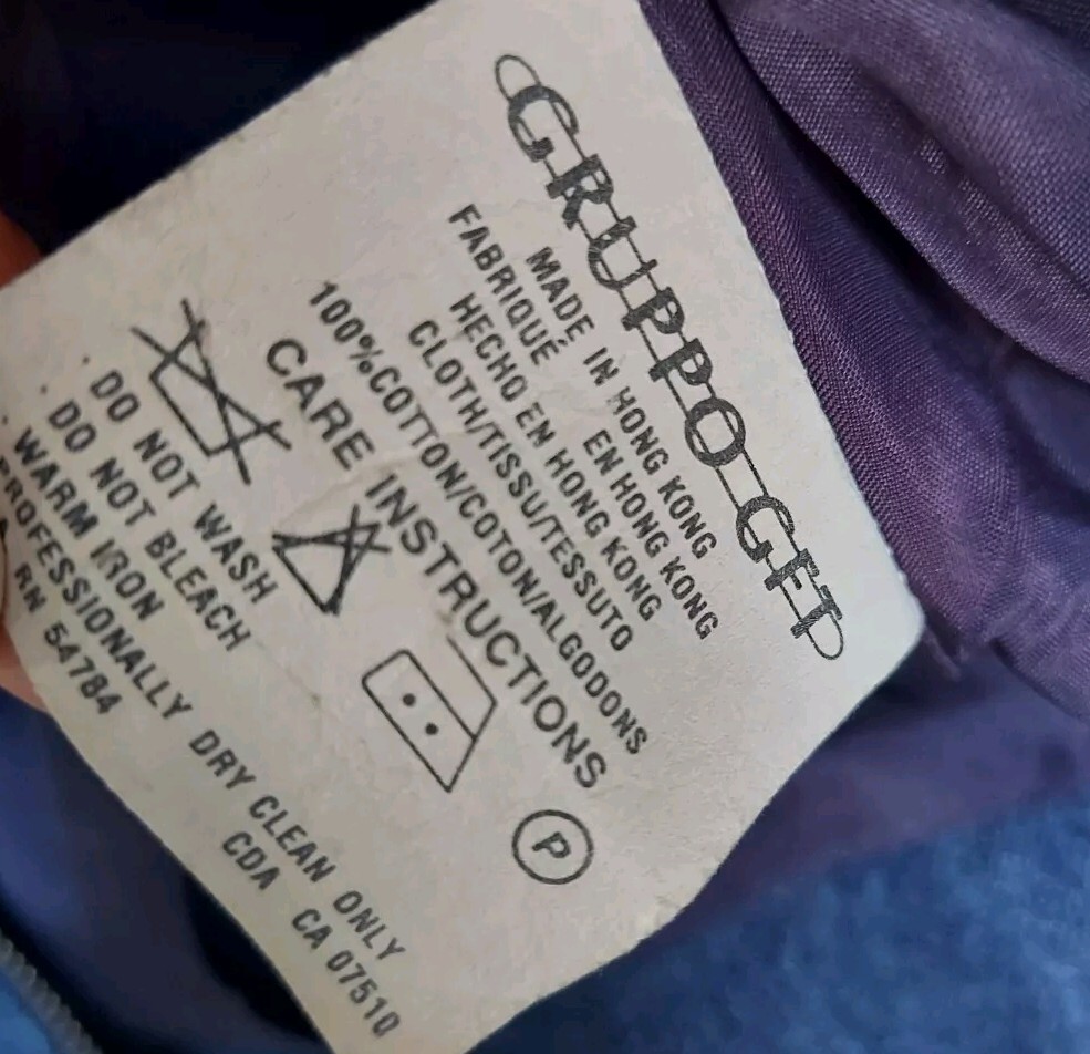 Emanuel Ungaro Vintage Bikers Dennin Jacket Size 8 , Read Description