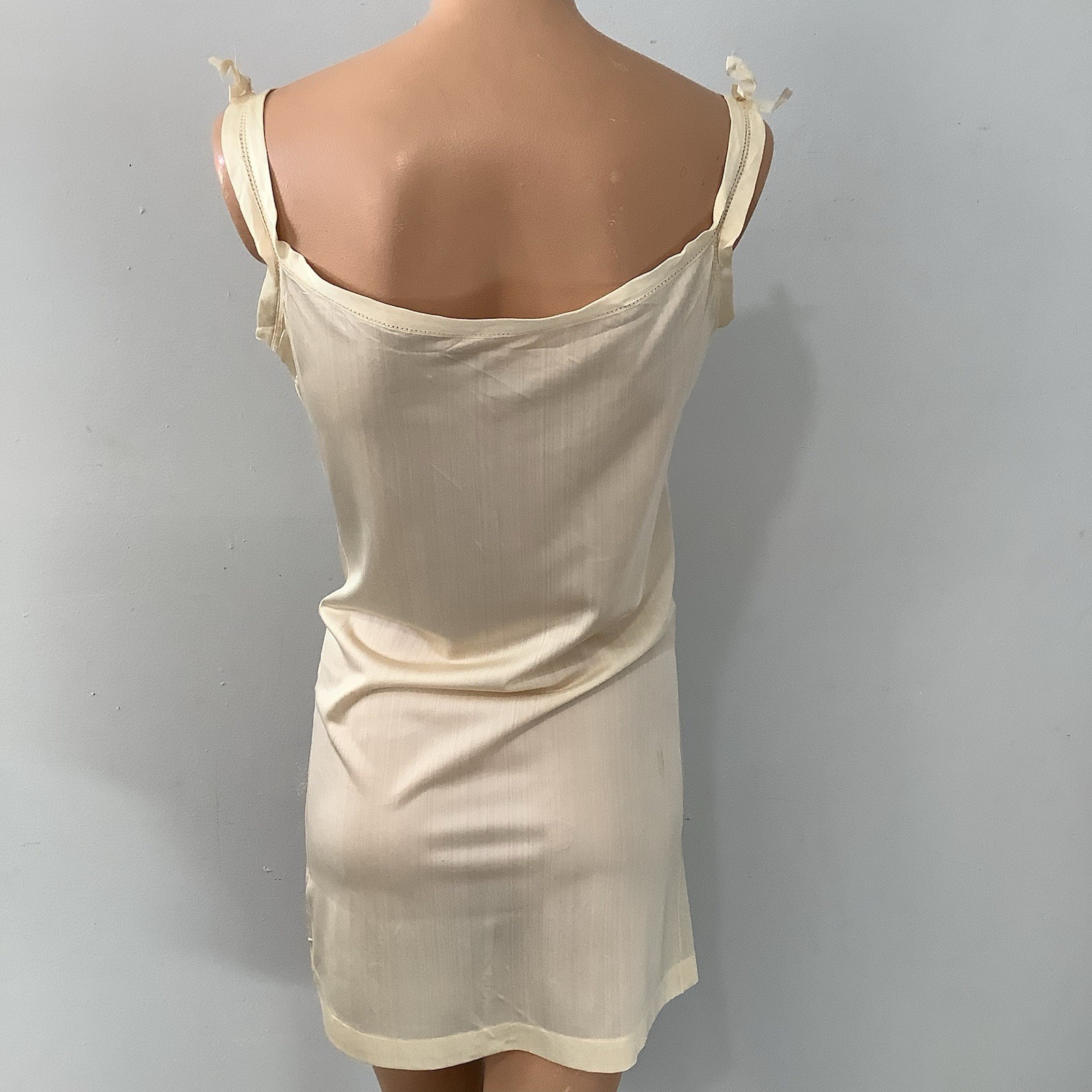 Antique 1920’s 100% Silk Tunic Style Slip or Long Camisole Mint W/ Original Tag