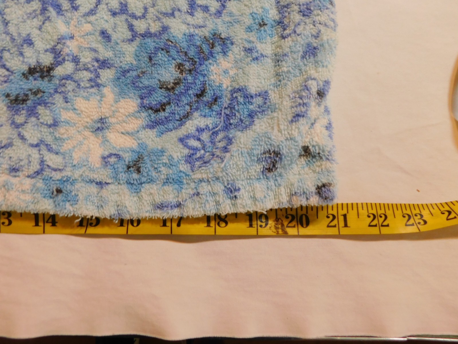 VTG TERRY CLOTH TOWEL DRESS 60&rsquo;s BEACH TOWEL COVER UP GROOVY HANDMADE sz S M