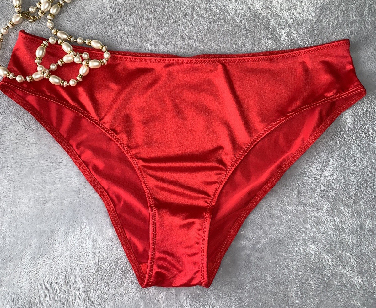 NEW Glossy Secret Stretch Satin XL 8 Classic Bikini Panties SILKY!! Butter SOFT