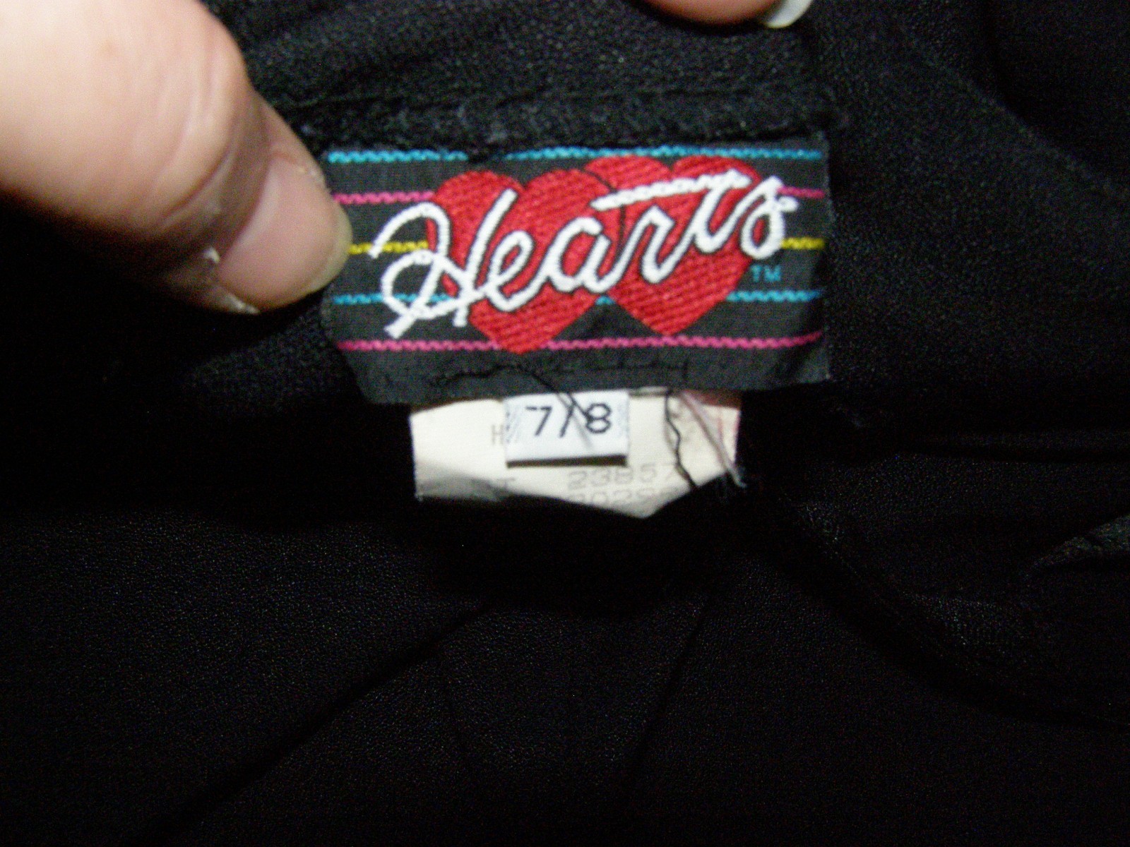 Vintage 80&rsquo;s simple little black mini dress M L CROSS-BACK button HEARTS rayon