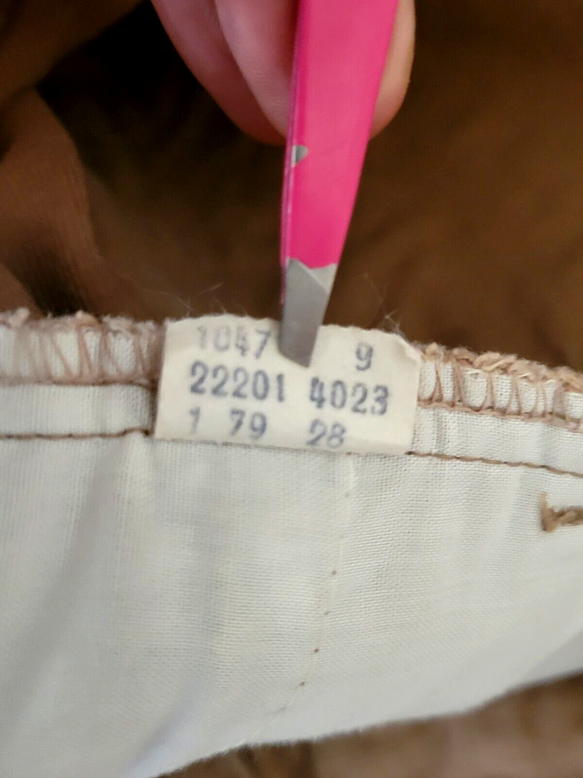 Vtg 70s Levi’s Flare Bell Bottom Beige Jeans Pants TAG Size 31 X 30 (29×26.5)