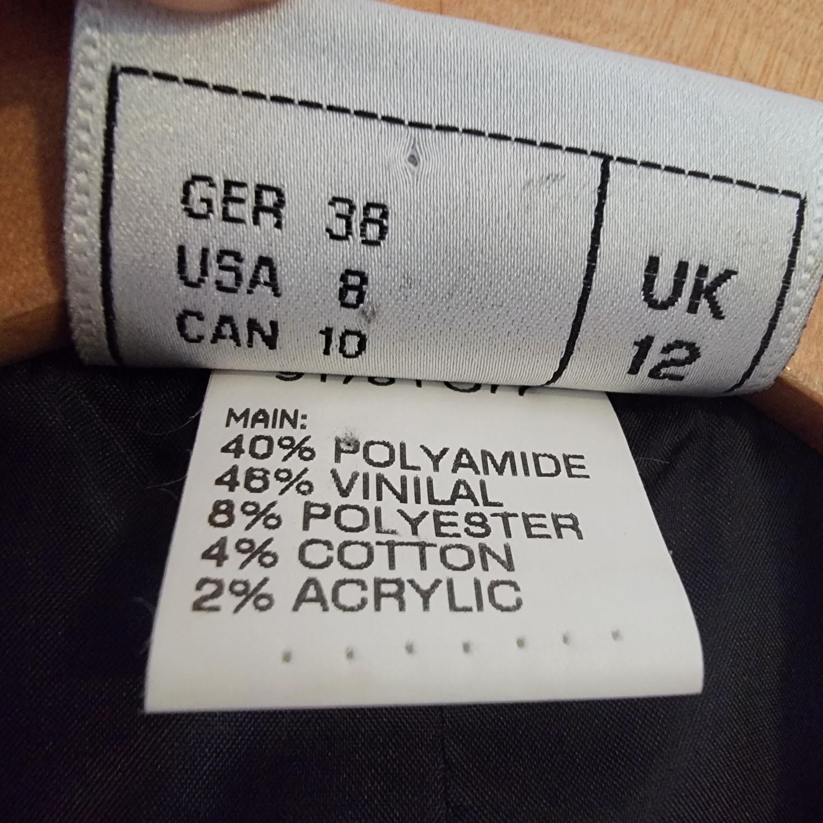 Vintage Frank Usher Sequin Top Sheer Arms Tuxedo Look Top US 8 UK 12 Designer