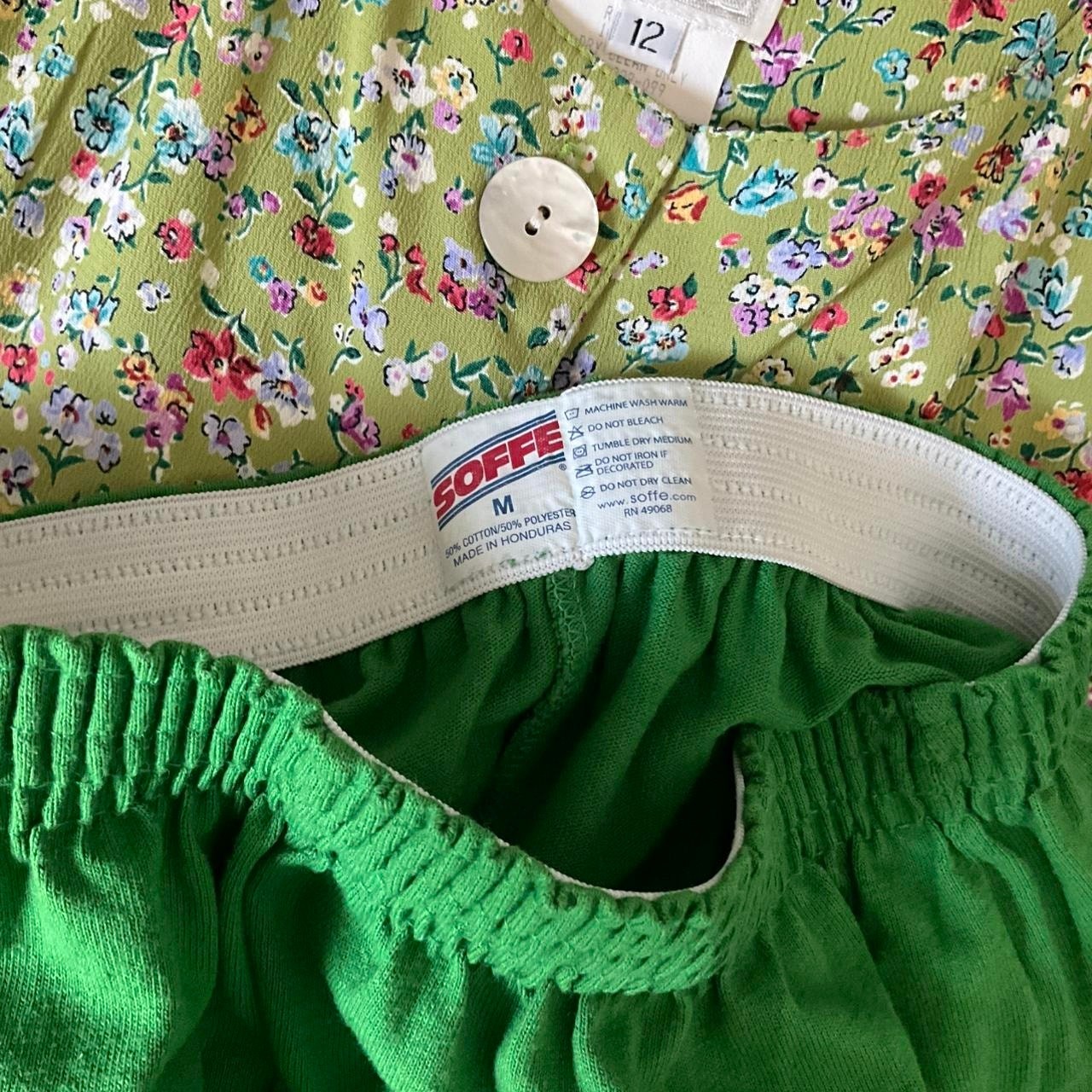Soffe Green Athletic Short Shorts: 80s, 90s, Y2K