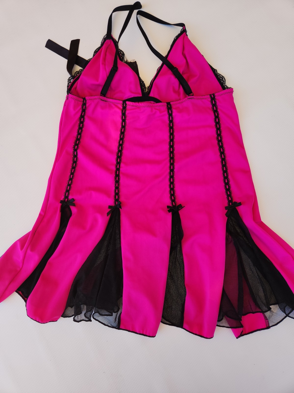 Popsi Lingerie, Nylon And Polyester, Hot Pink, Carnival Core, 1xl, Fit M/L