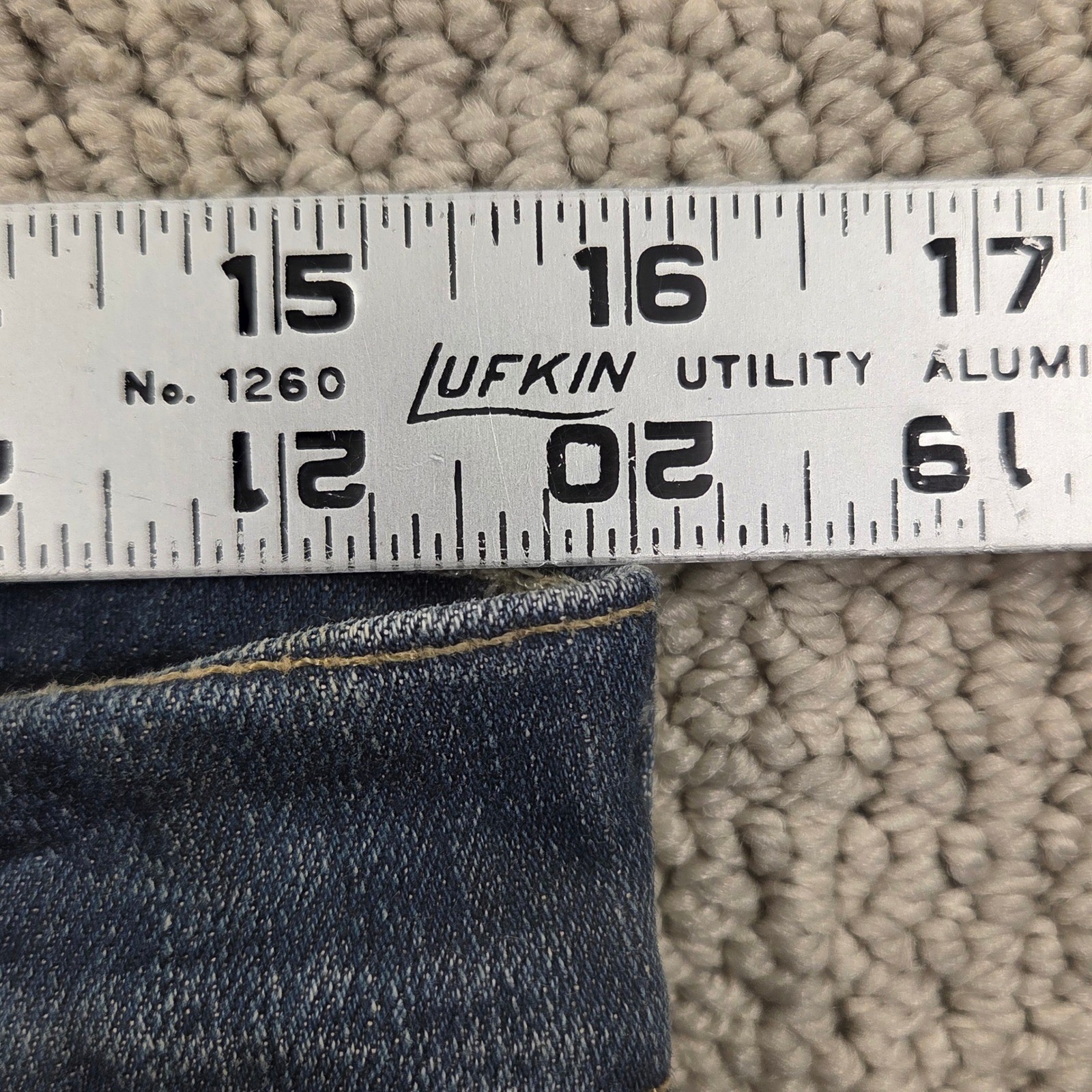 7 For All Mankind A Pocket Bootcut Jeans Dark Wash Blue Denim Womens 32×28.5 Y2K