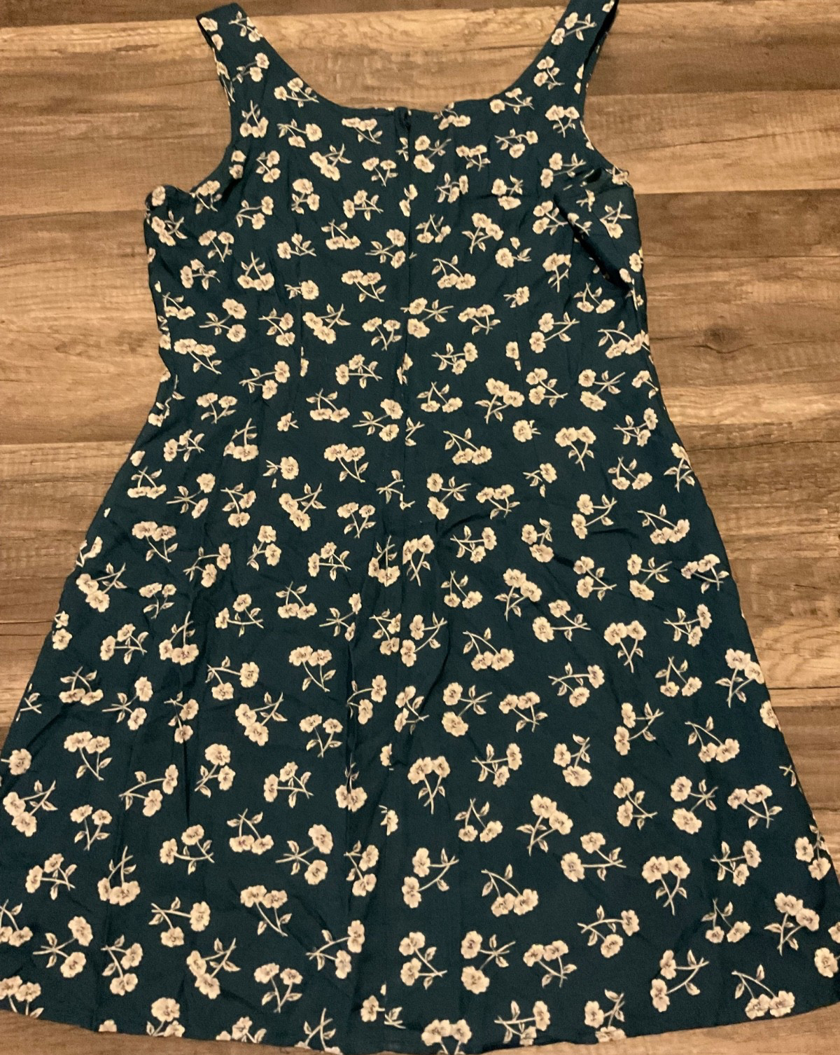 VINTAGE 90’S BYER TOO! BOHO WHIMSY SLEEVELESS FLORAL DRESS ( SIZE 9 ) TEAL