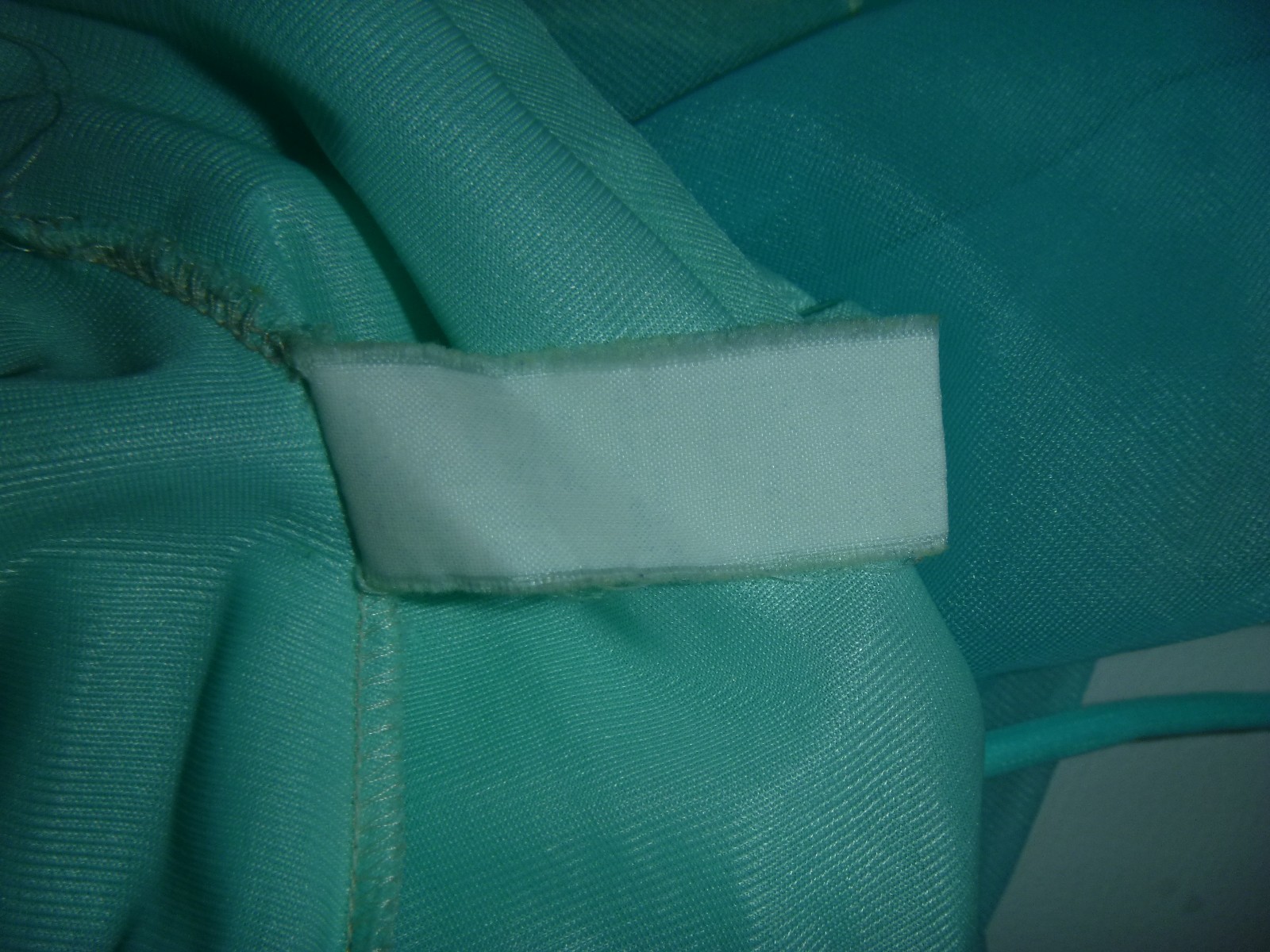 Vtg 60s Olga Sleeping Pretty Nightgown Aqua Double Layer Nylon Chiffon Sz M