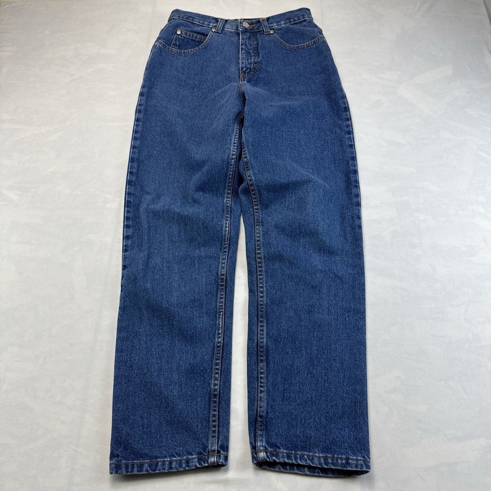 Element D Petite Sophisticate Jeans Women’s 6R Wide Leg Blue Denim 100% Cotton