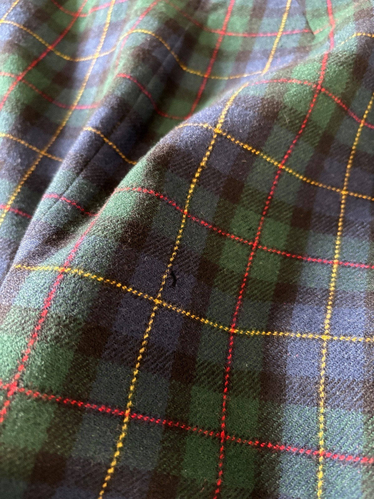VTG Pendleton 100% Wool Blue-Green Tartan MiUSA Women&rsquo;s Blazer/Suit Jacket HOLES