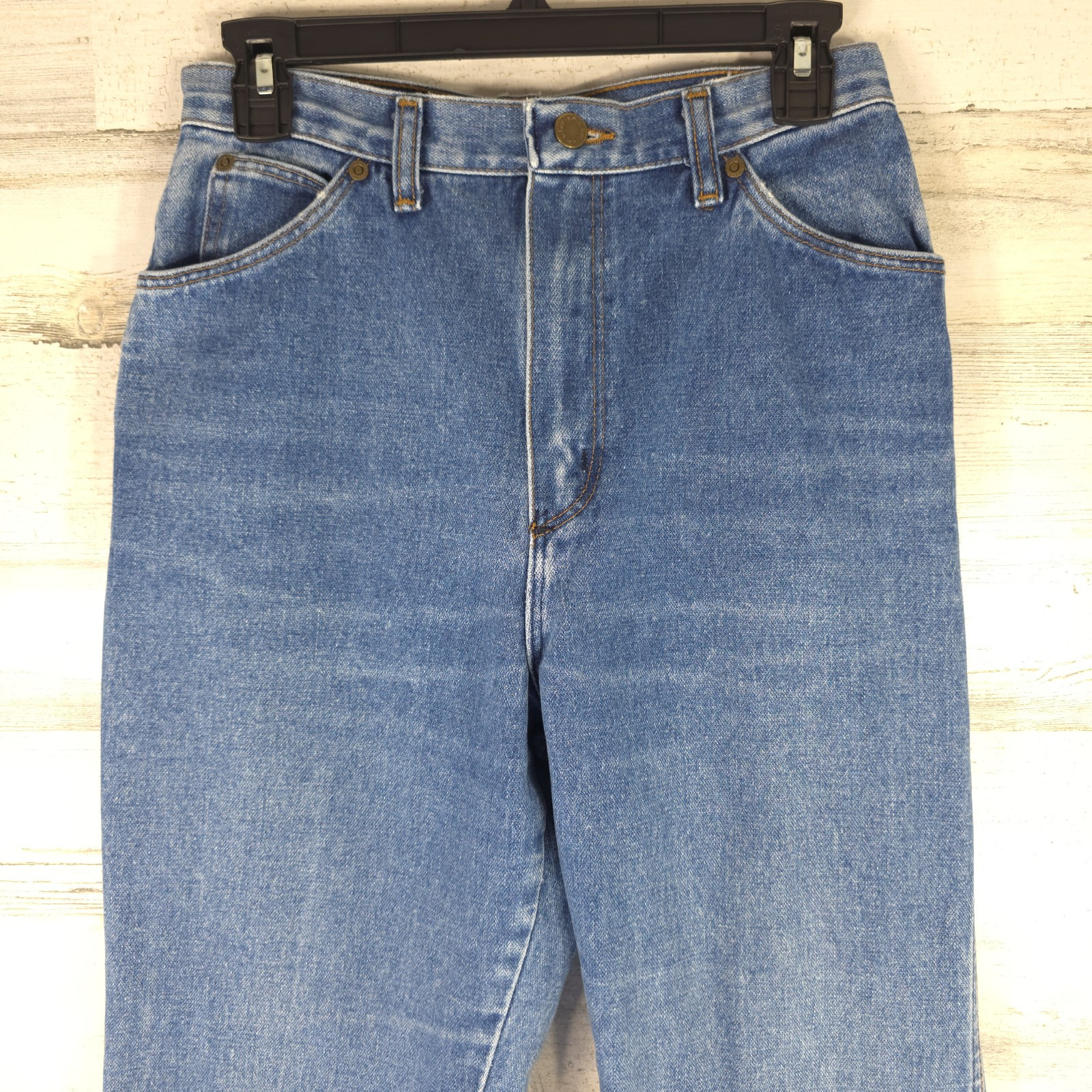 VINTAGE WRANGLER WOMEN&rsquo;S JEANS SIZE 10 AVERAGE MEASUREMENTS 27×32 *100% COTTON*