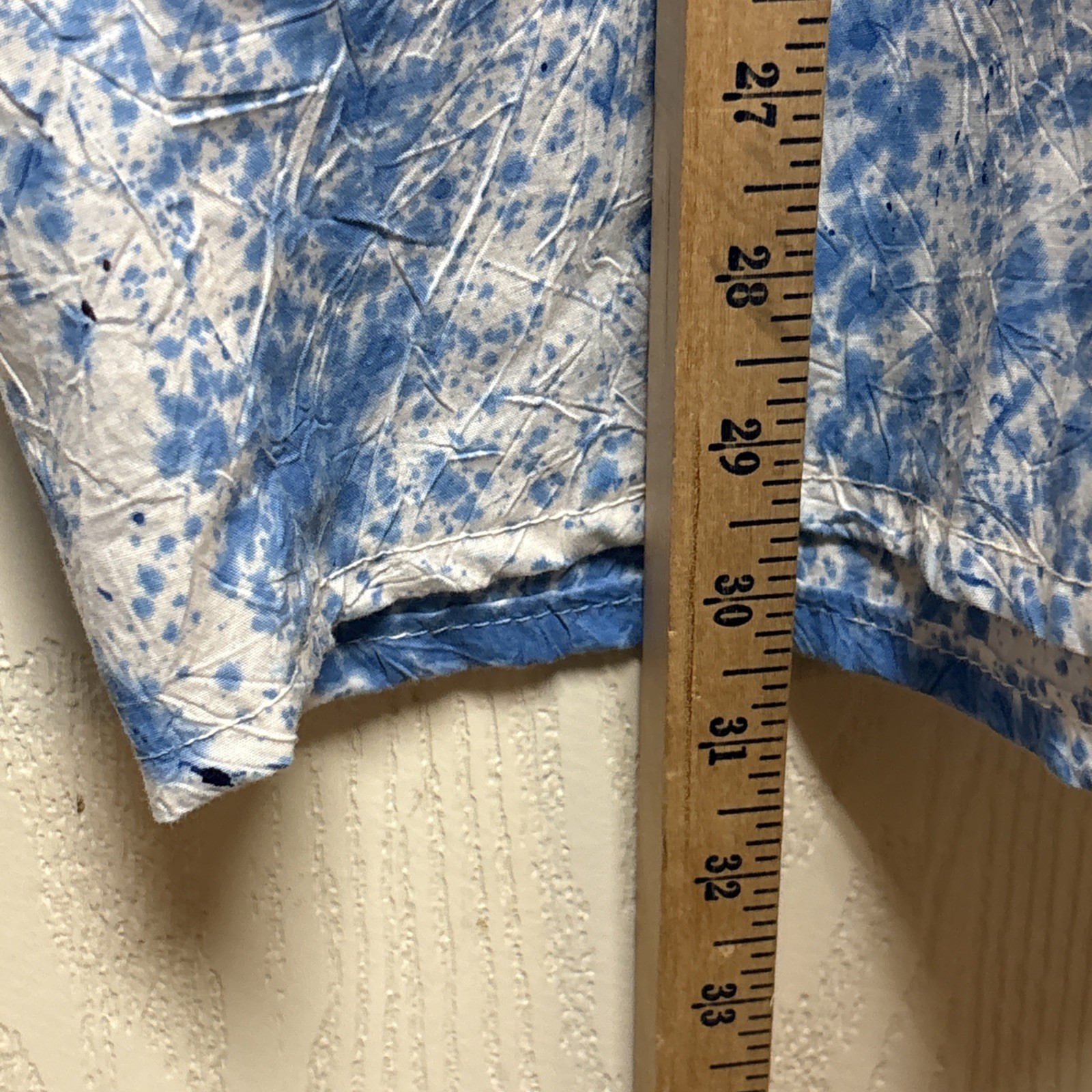 Vtg Creations By Carol Ann Hawaii Paint Splash Cotton Wmns Button Down Top 3X