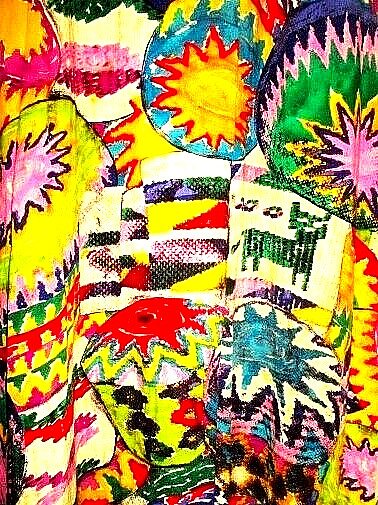 VINTAGE 2015 CRUSHED RAYON DRESS BY JAMS WORLD (LRG.) – CALIFORNIA
