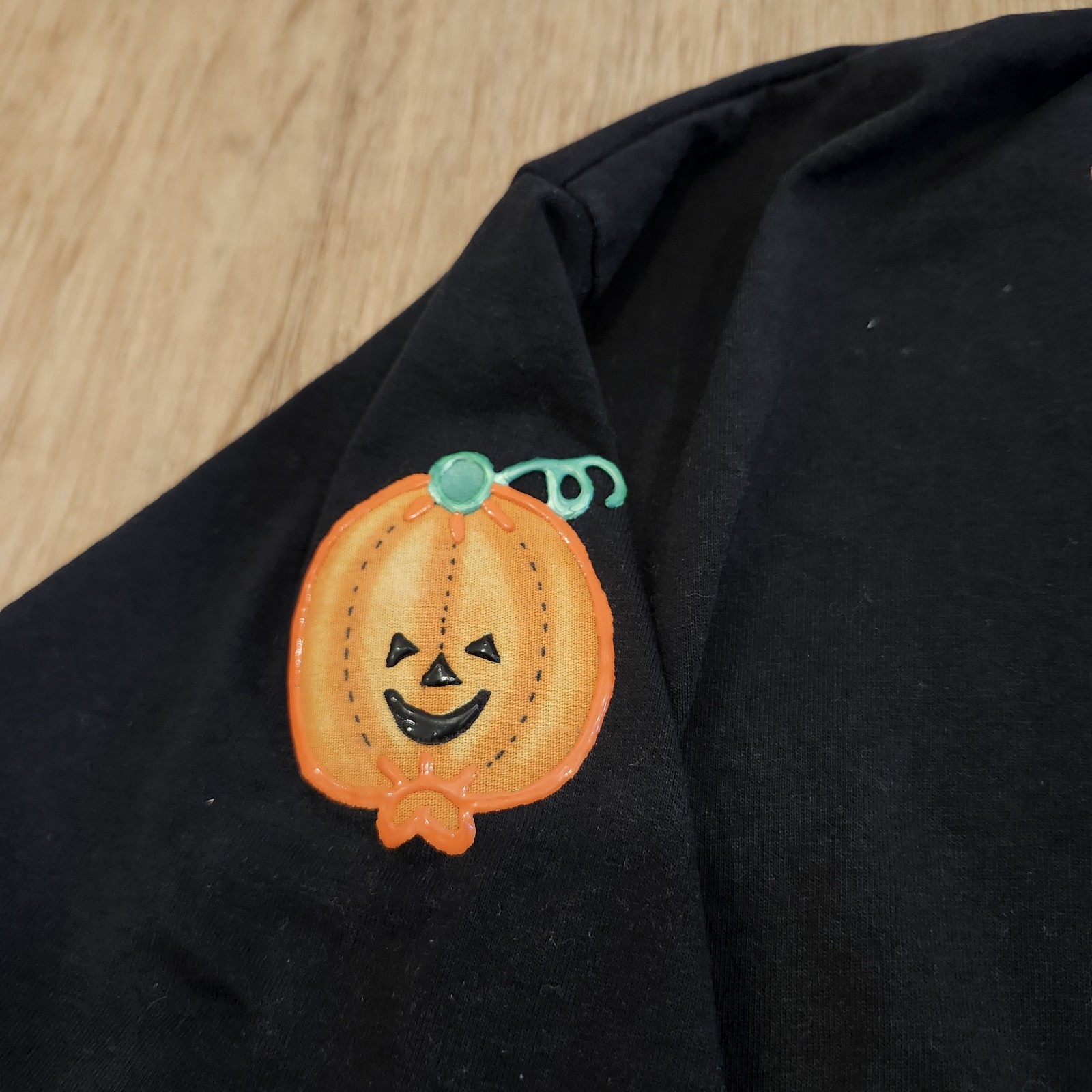 VTG Halloween Pumpkin Bear Puff Paint Single Stitch T-Shirt Sz XXL Hanes 50-50