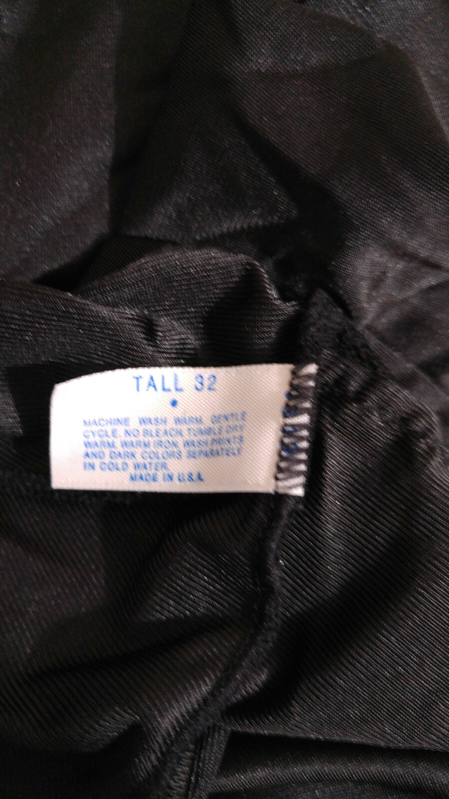 Vintage Lorraine Full Slip Lace-Trimmed Black Nylon Size Tall 32 Made in USA