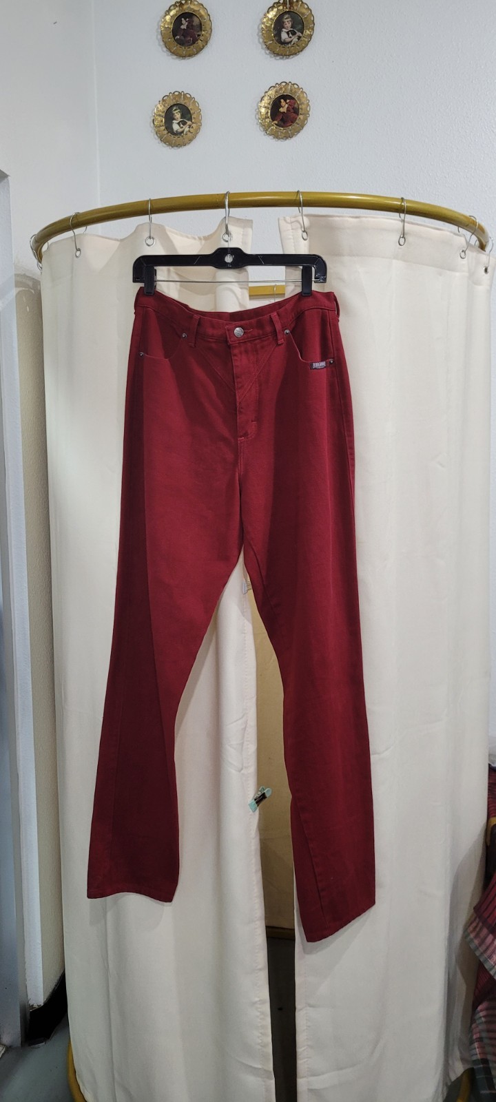 80&rsquo;s Vintage Burgundy RoughRider HIGH WAIST Jeans Women&rsquo;s