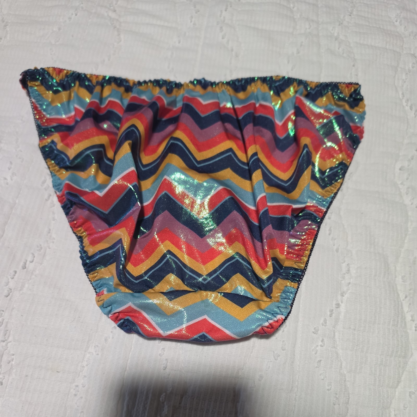 Vtg Satin String Bikini Panties Size 7/L