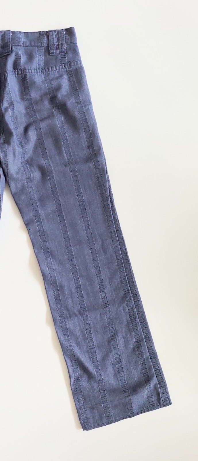 Levis for Gals White Tab Big E Woven Denim Blue Jeans Vintage 1960s