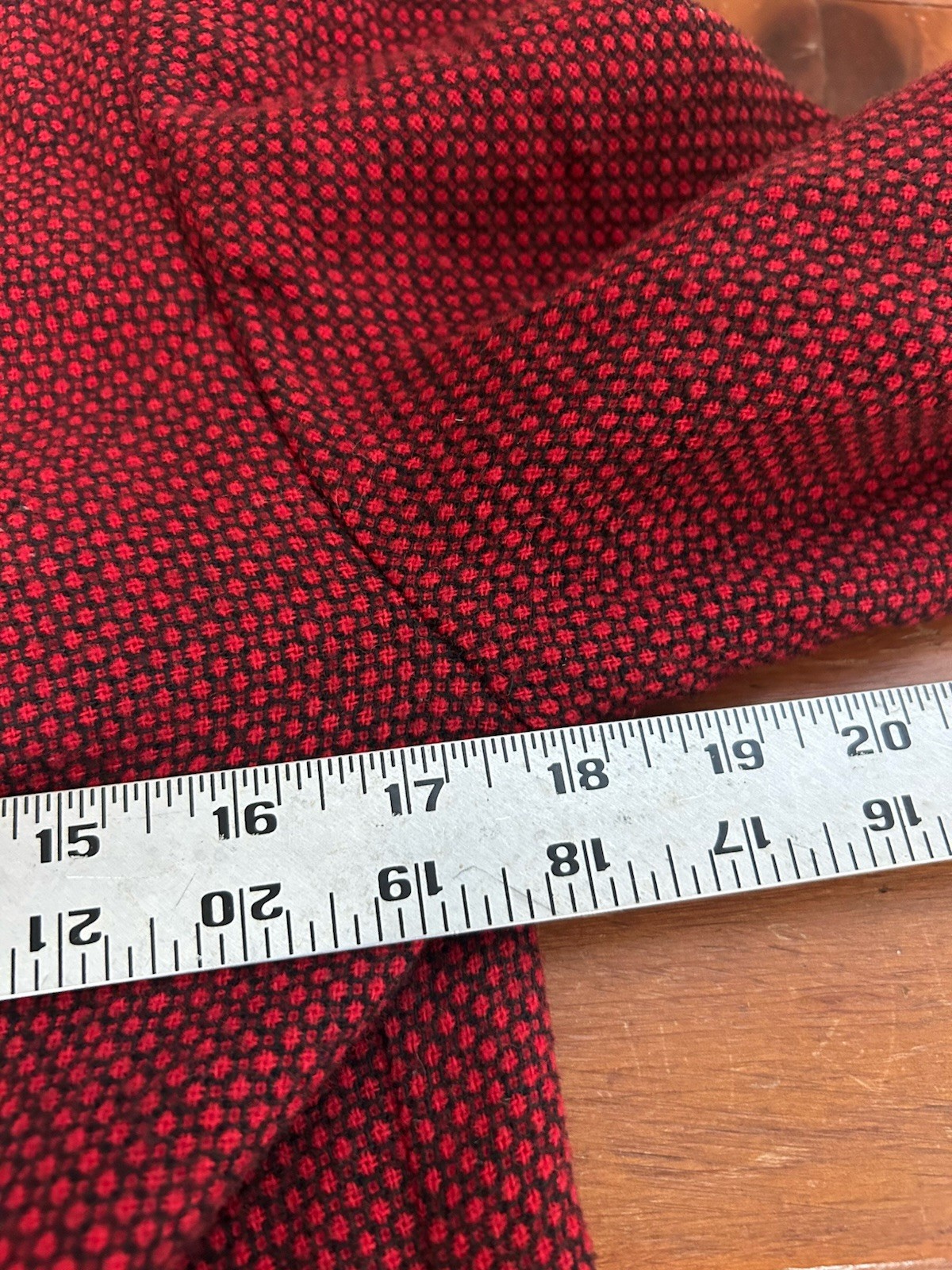 Vintage Wool Pants Suit Blended Wool Red Blazer Pleats Trousers Size 6 1990s Y2k