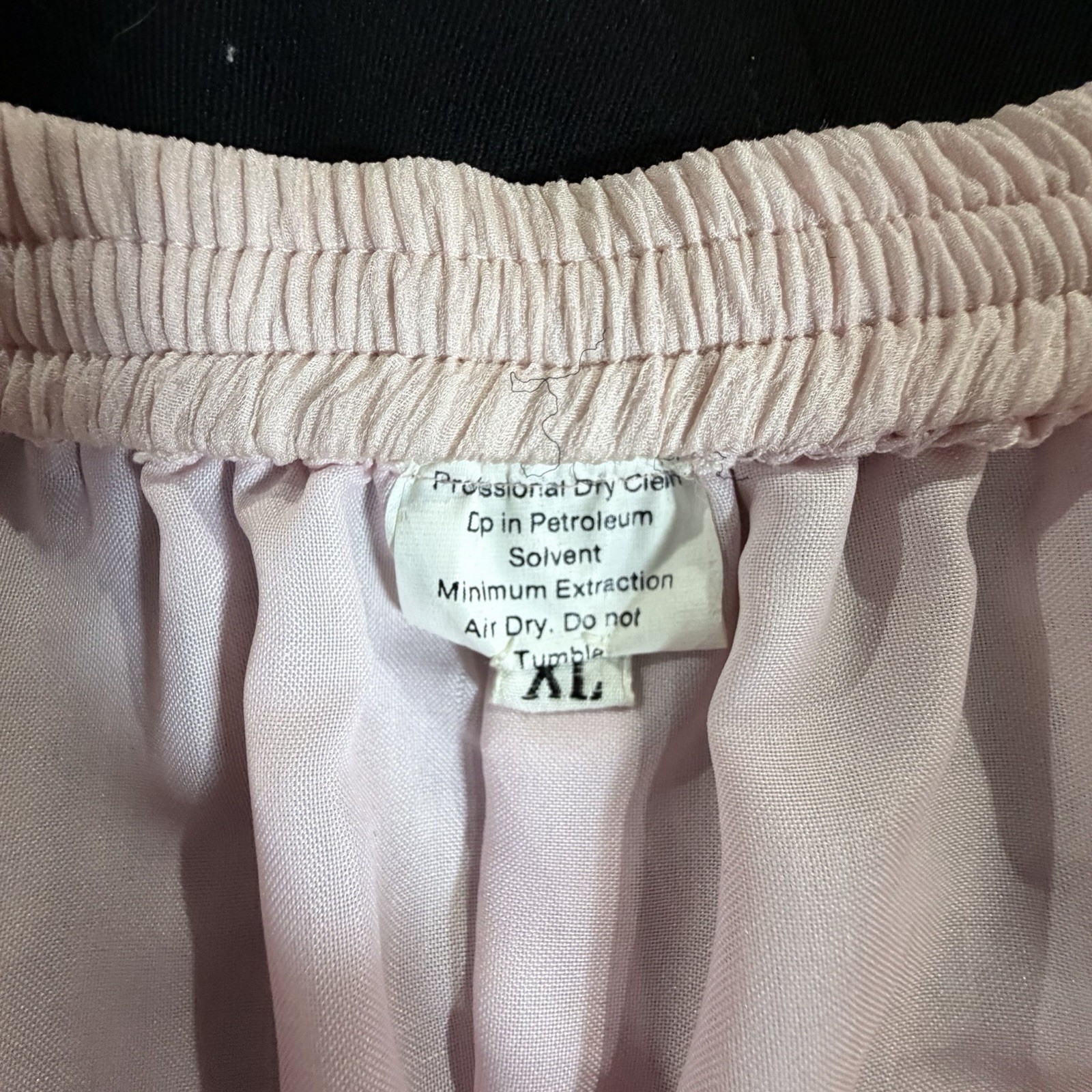 Stenay Womens XL Pink Silk Beaded Sequin Pearl 2Pc Skirt Blouse India VTG