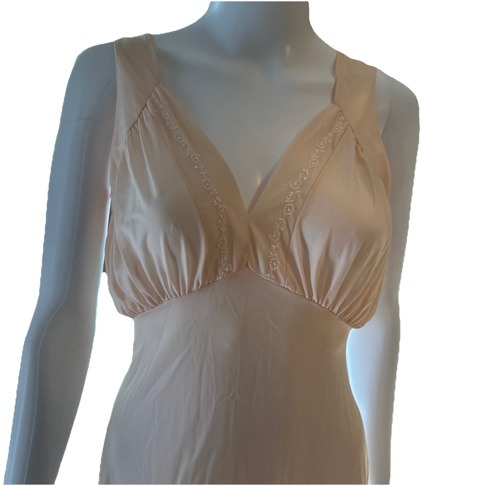 Van Raatle Lingerie Transparent Long Gown Small Vintage Blush Pink Timeless