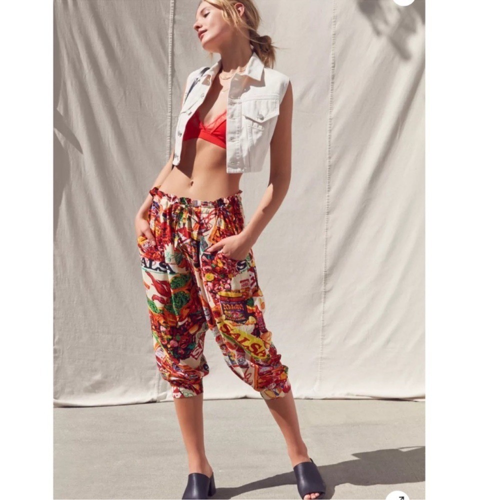 Vintage Jams World &rsquo;90s Salsa Print Parachute Pant size small