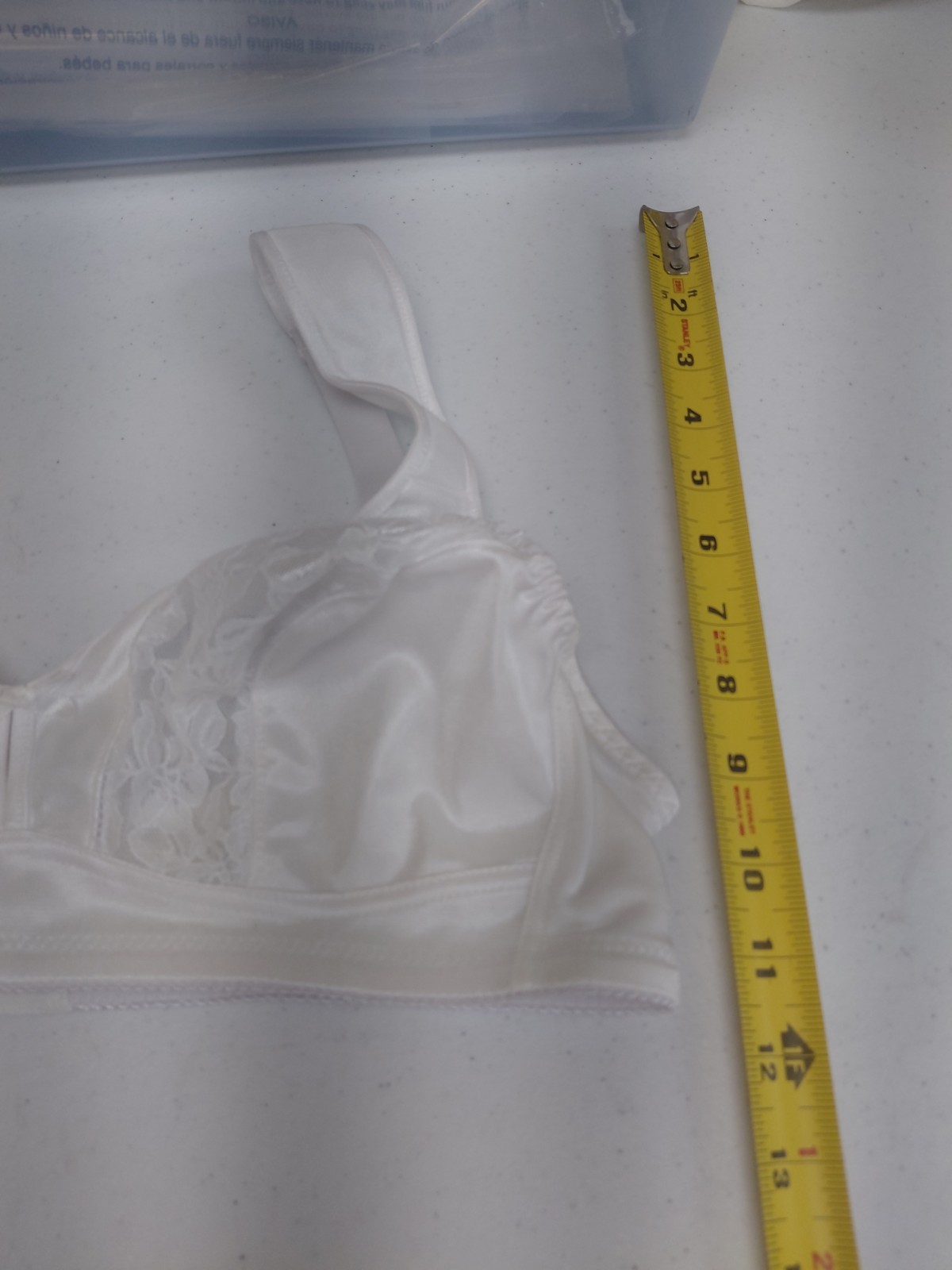 Vintage White Bra Size 38B
