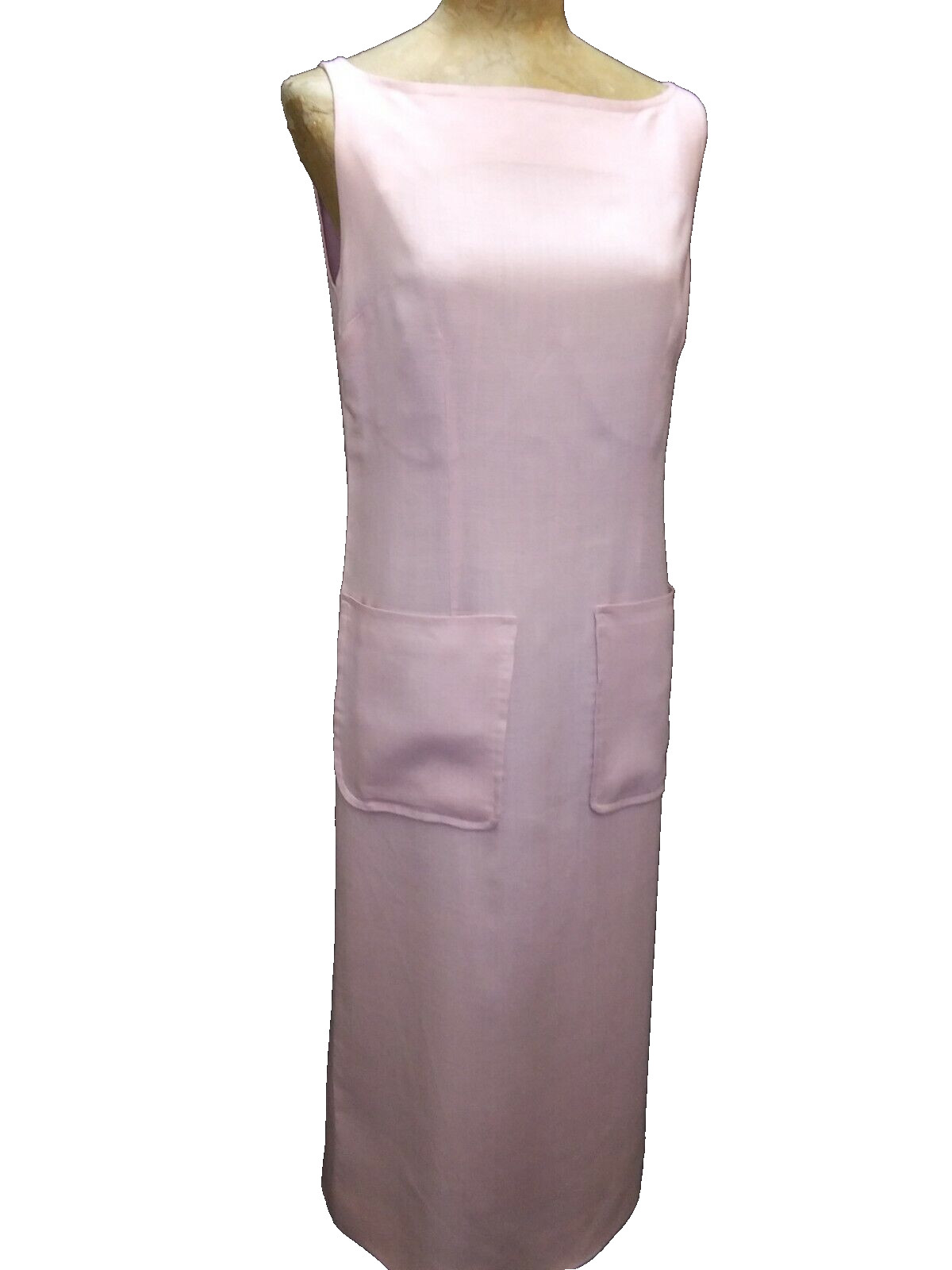 Vintage 1950&rsquo;s Pink Linen Rayon Dress by Frolic Time Irish Fabric S/M NWT