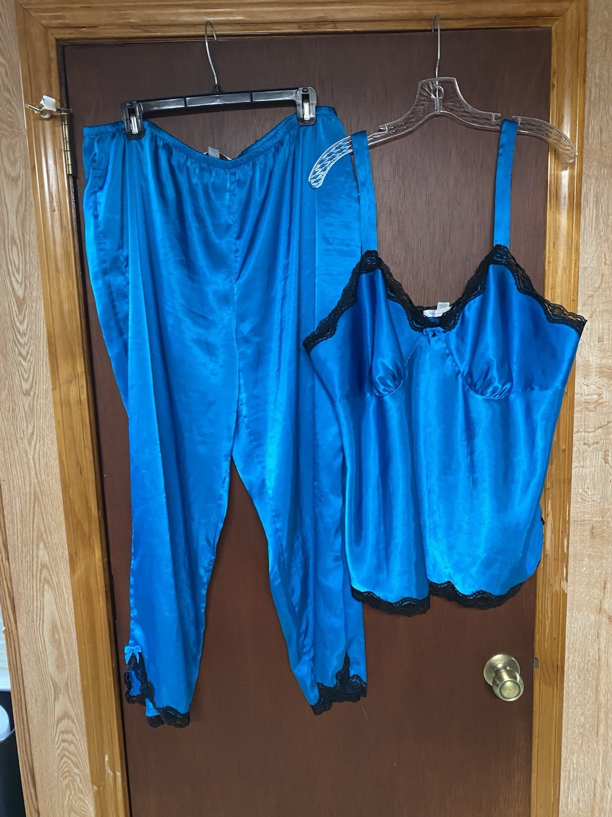Vintage 90’s cacique Lingerie Lounge Pajama Set Cami Pants 18/20