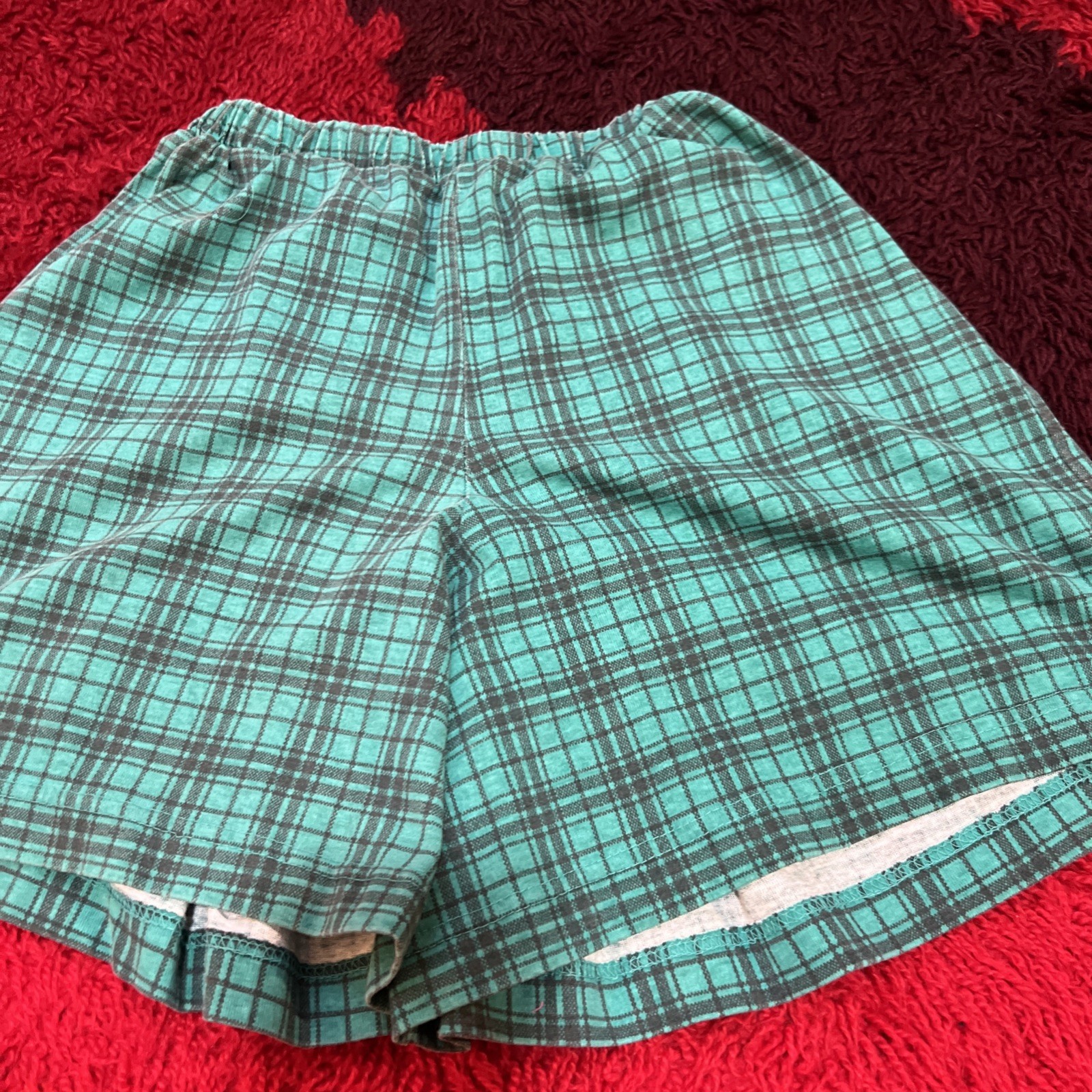 Vintage 80s Classic Gitano Culottes Plaid Shorts Girls XL Or Ladies XS