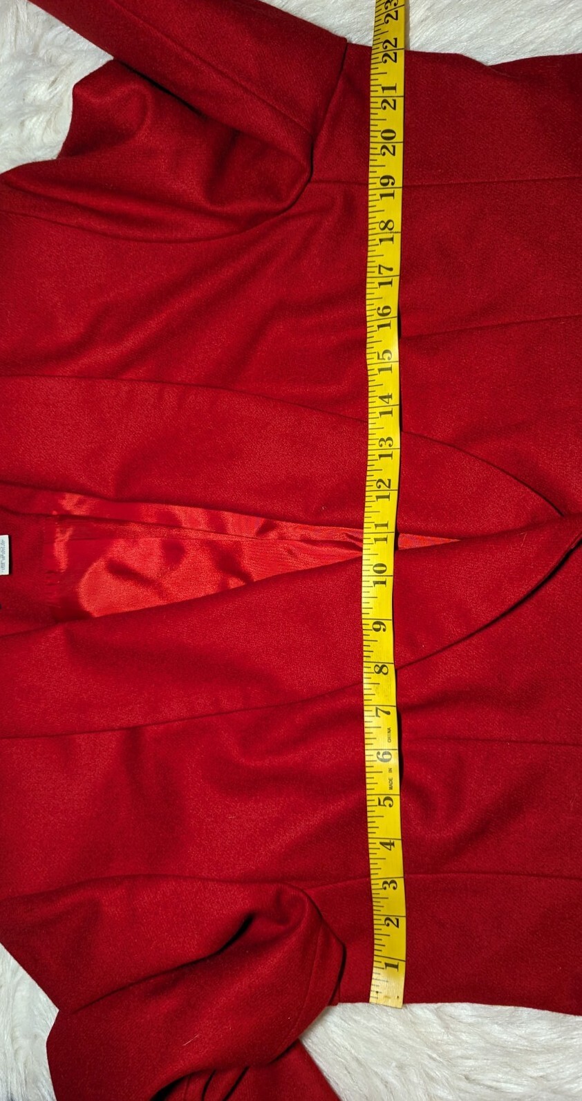 New MODIANO 1980s Solid Red Blazer Jacket 100% WOOL Business Size 14 Women&rsquo;s