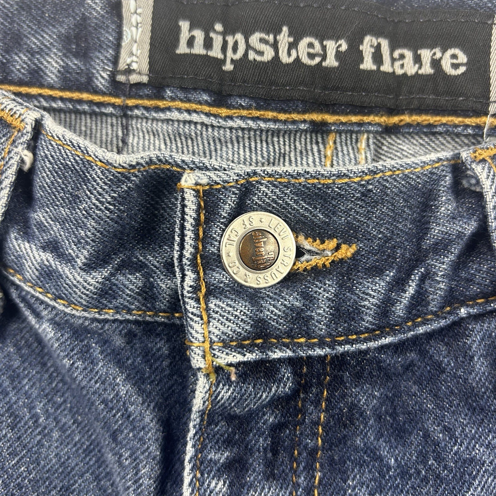 Vintage Levi’s SilverTab Hipster Flare Jeans Women’s 7 Juniors Y2K Blue 1998 90s